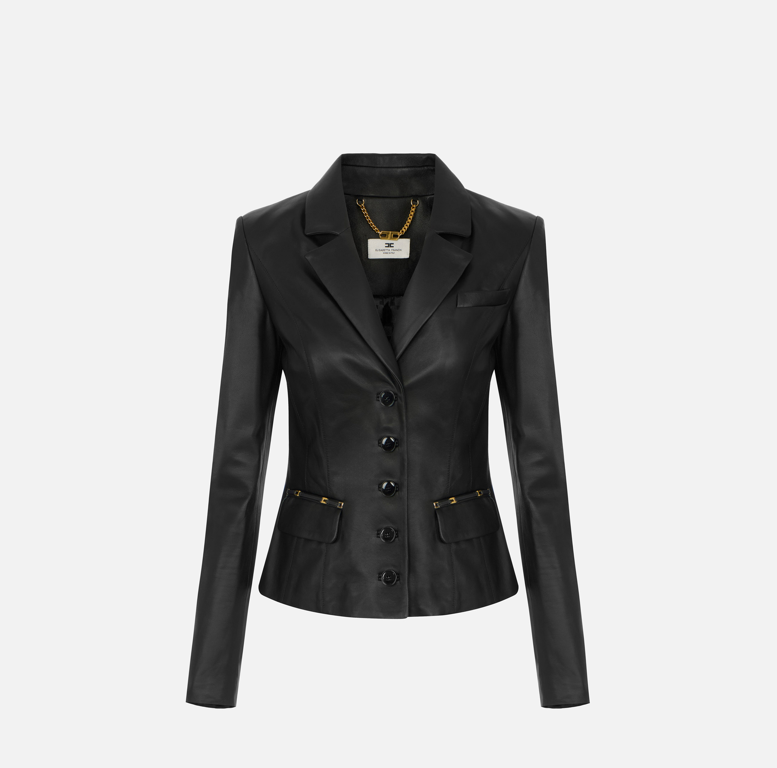 Women's Leather Jackets Elisabetta Franchi | Buy them
