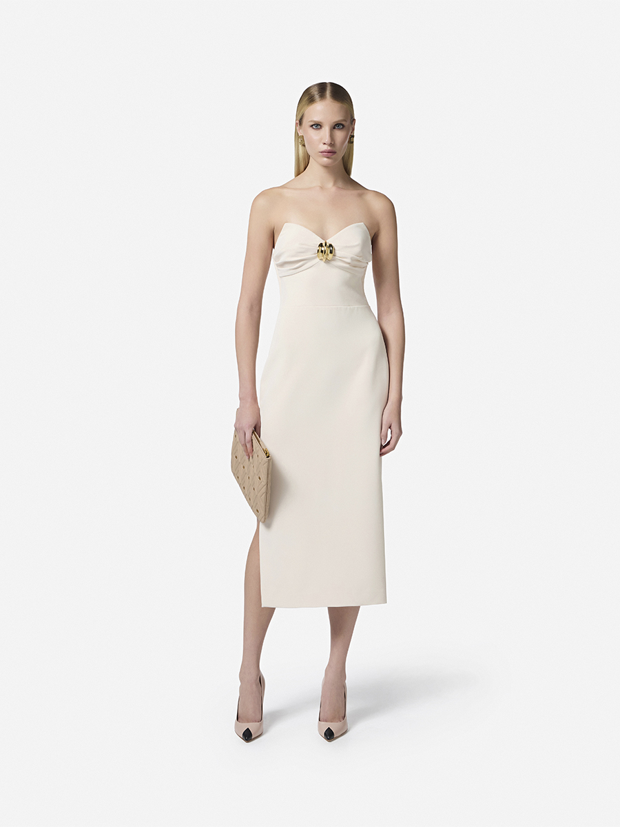 ELISABETTA FRANCHI ホワイトドレス 38 ELISABETTA FRANCHI ホワイトドレス 38 LOOKBOOK 80 SS25 | Elisabetta