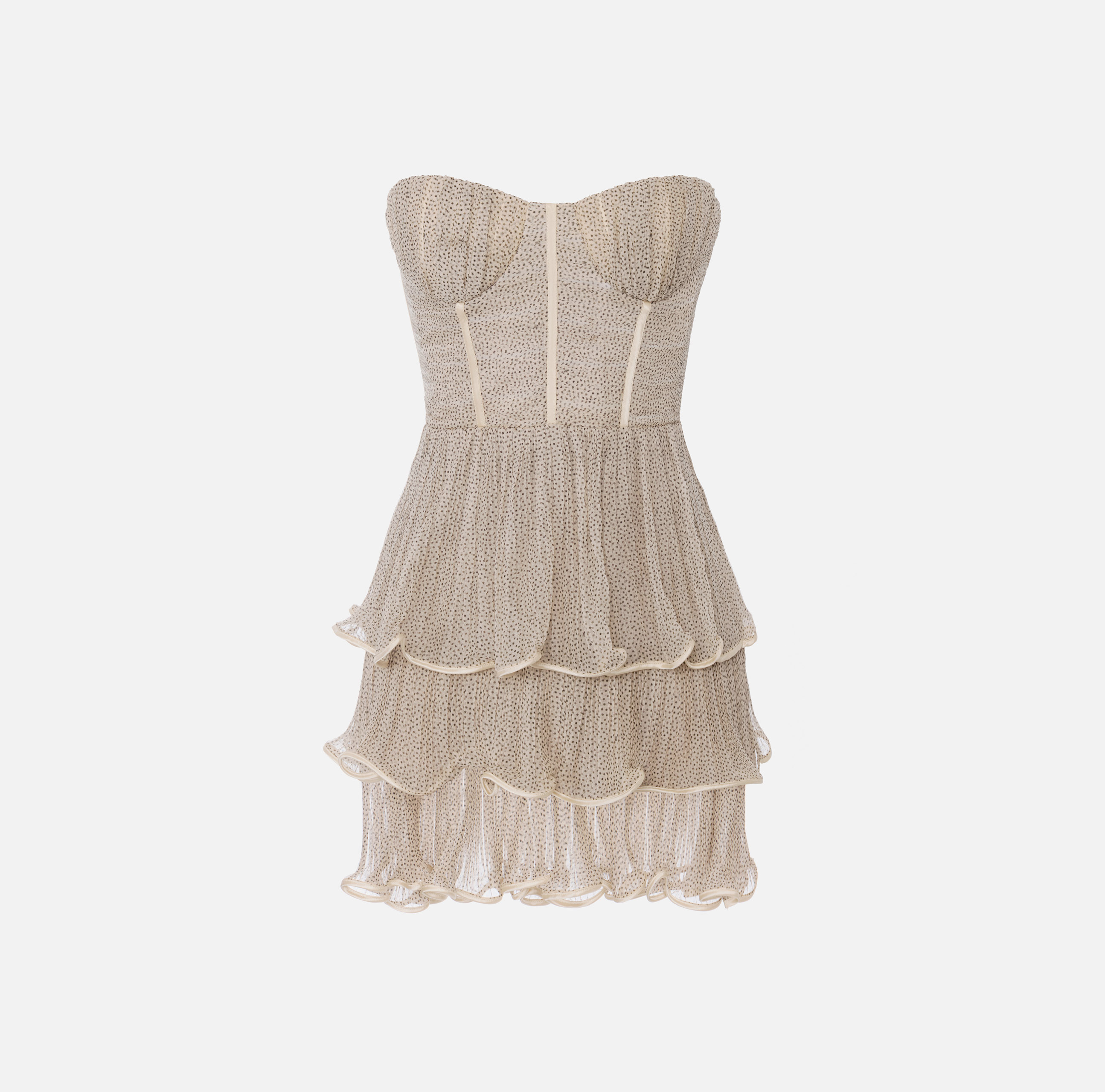 ELISABETTA FRANCHI✨️ミニ丈ドレス 総柄 ゴールド金具 42 Mini Dresses Elisabetta Franchi: Elegant Short Dresses, for