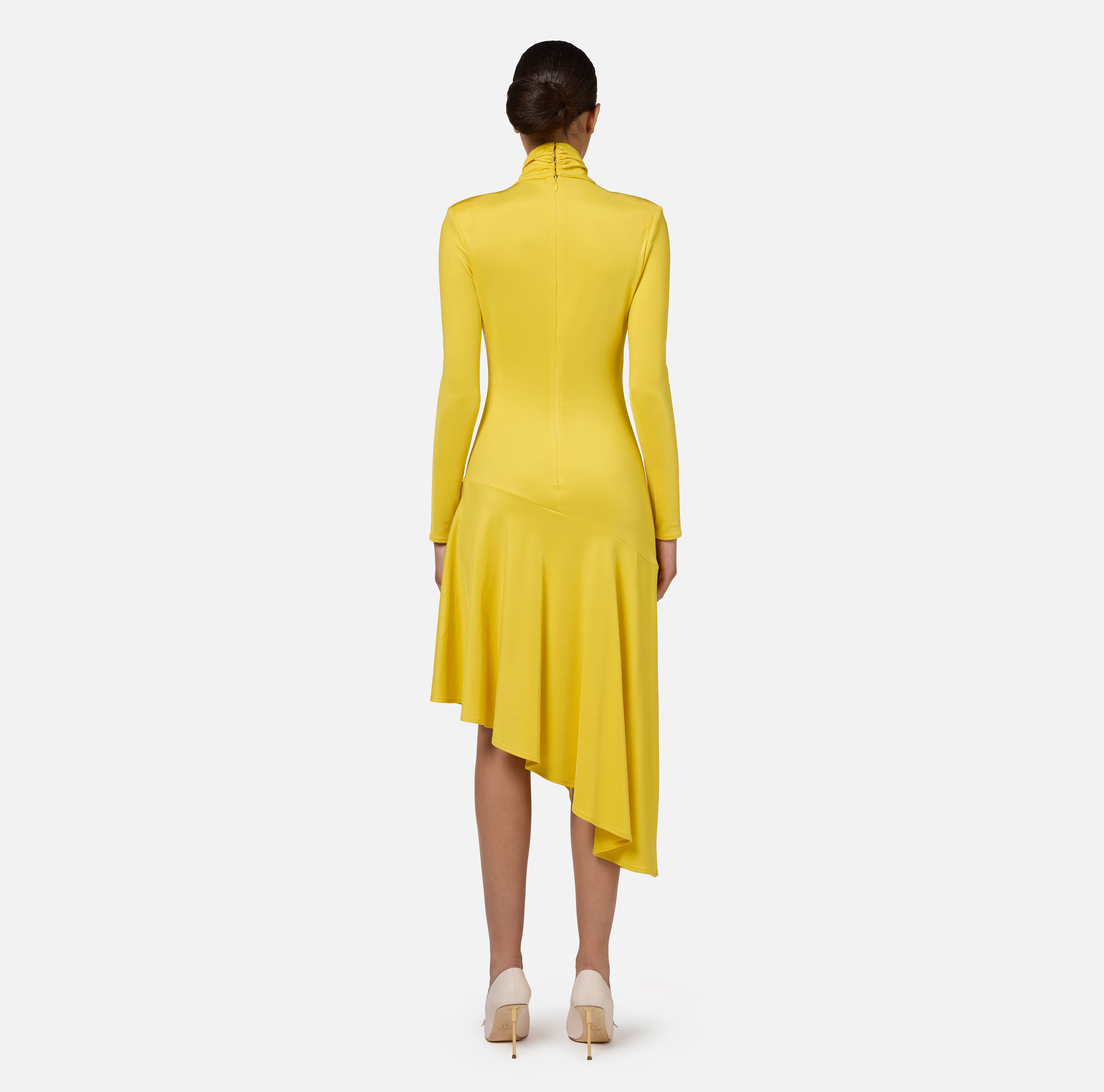 Jersey midi dress with jewel accessory | Elisabetta Franchi