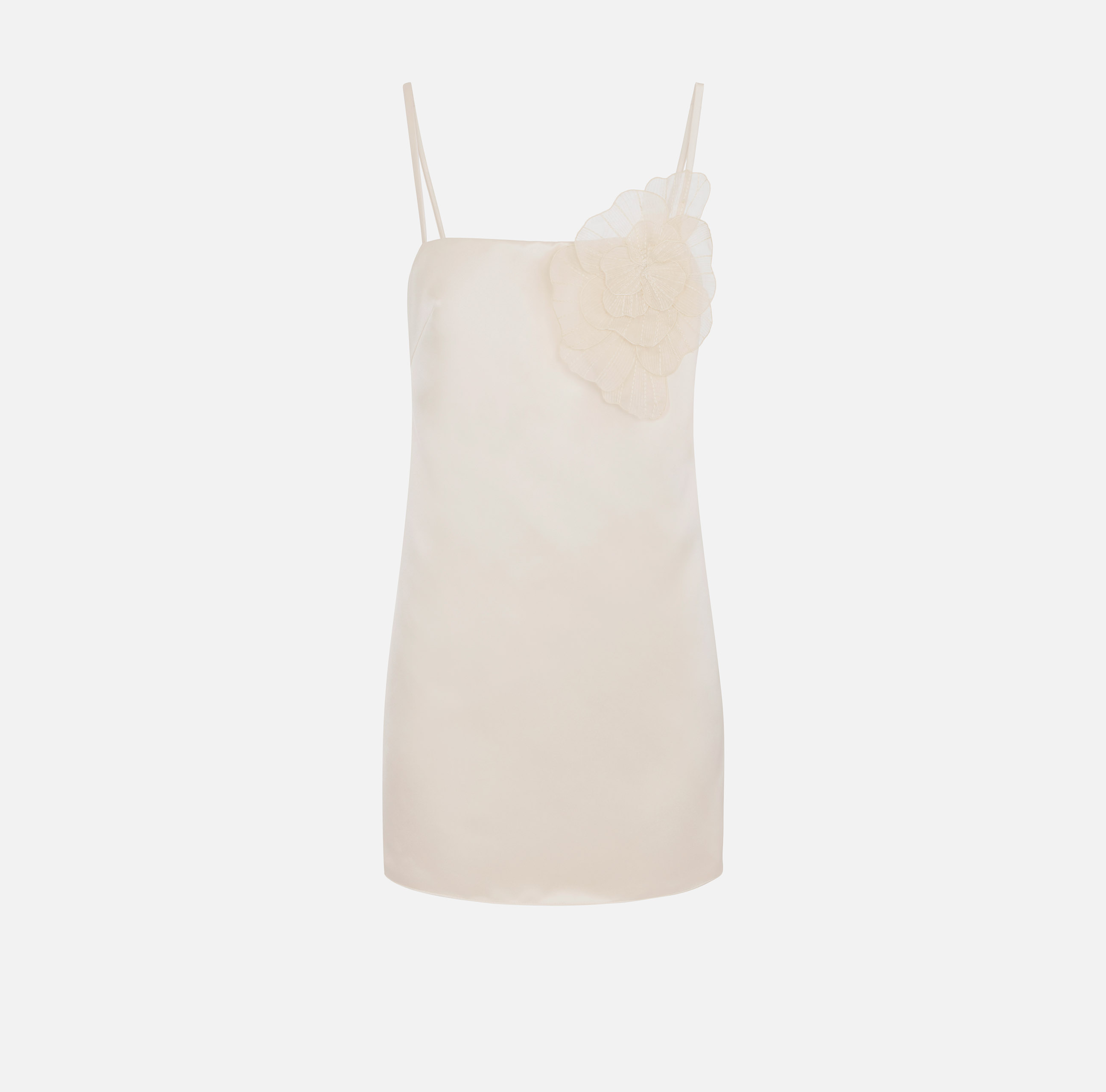 elisabetta franchi Robe en duchesse avec fleur brodée