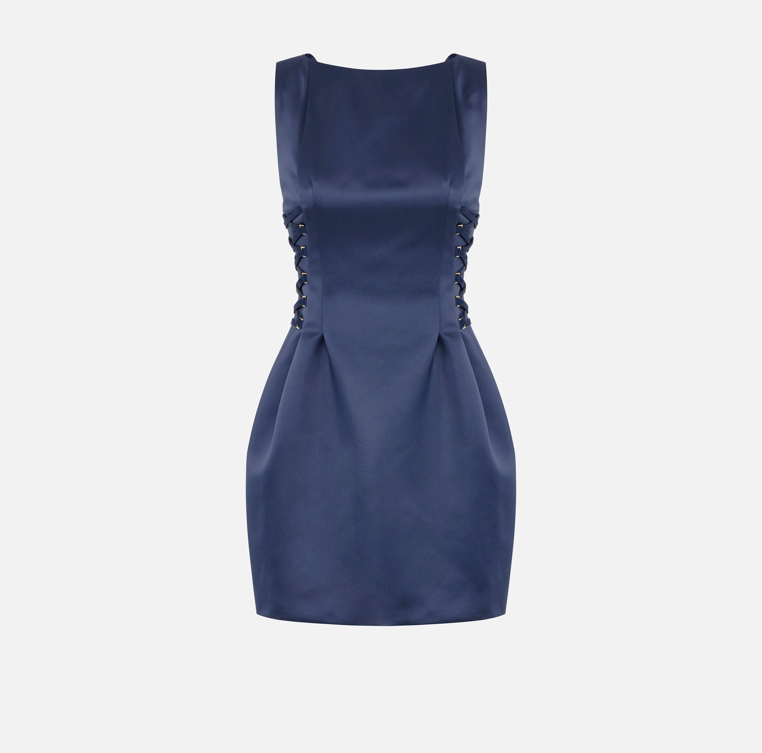 elisabetta franchi Robe sans manches en duchesse avec décolleté bateau