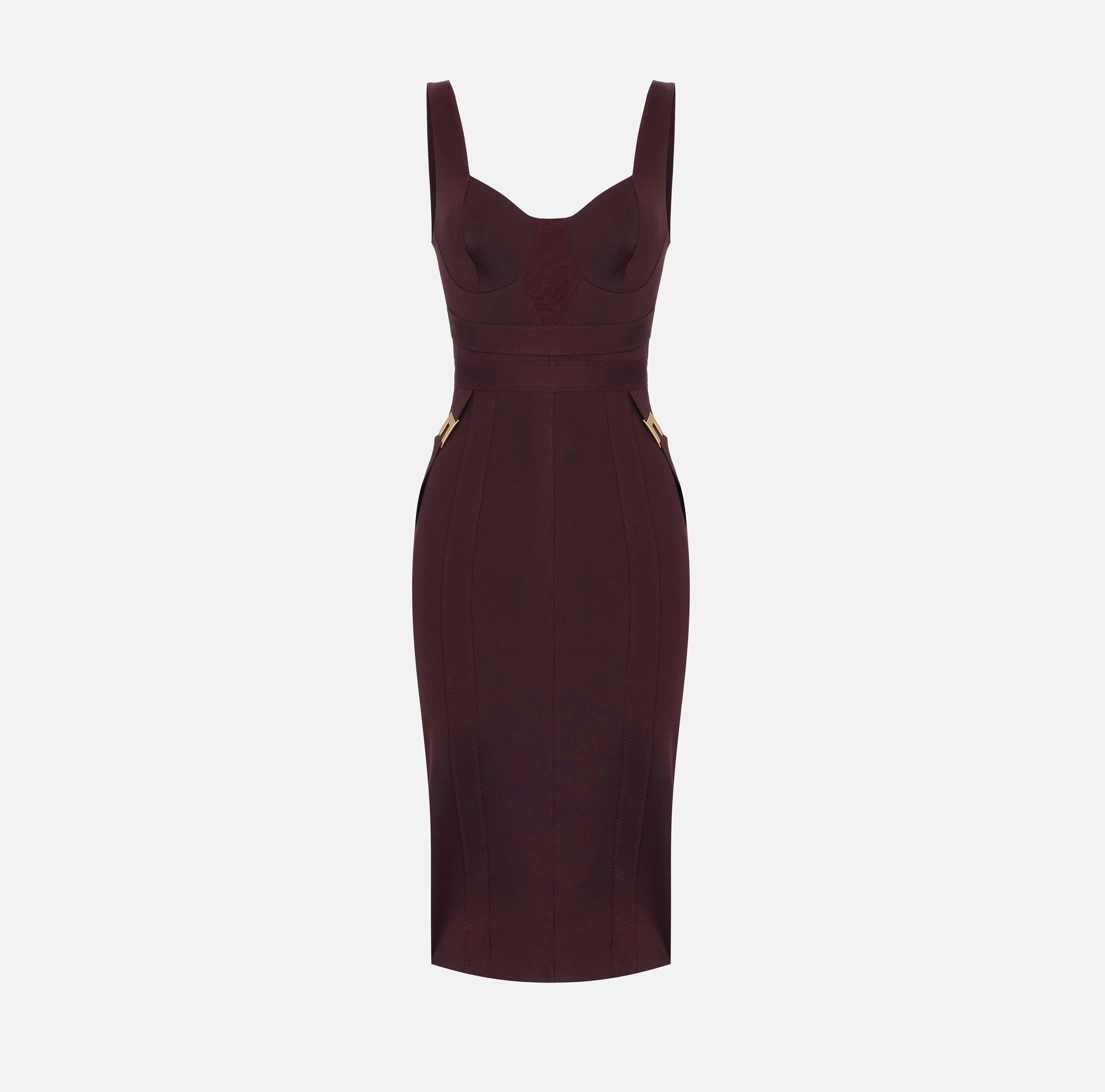 Bustier dress in bi-elastic fabric | Elisabetta Franchi