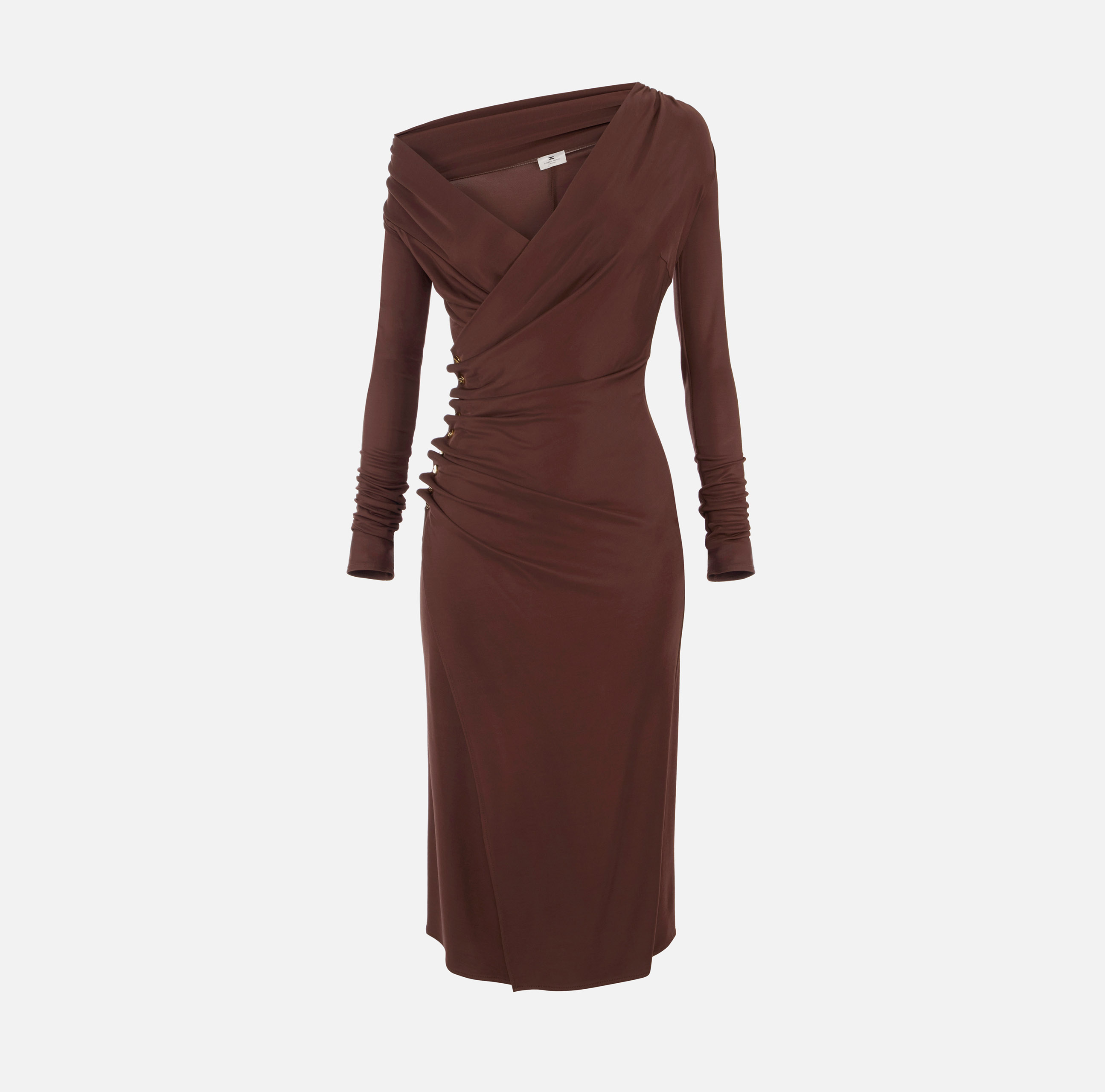 Jersey dress with jewel buttons | Elisabetta Franchi