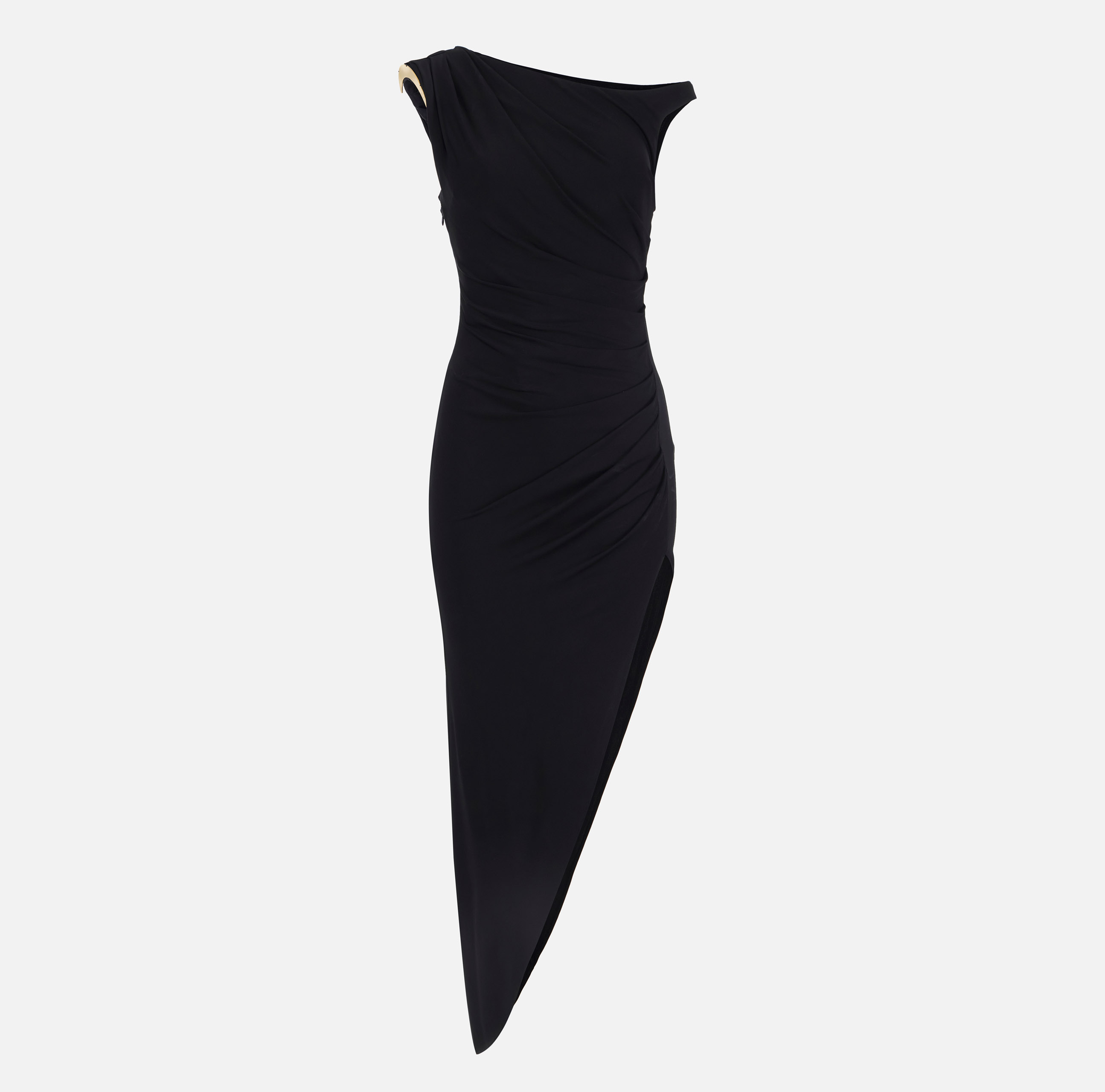 Dress in crêpe jersey fabric with jewel strap | Elisabetta Franchi