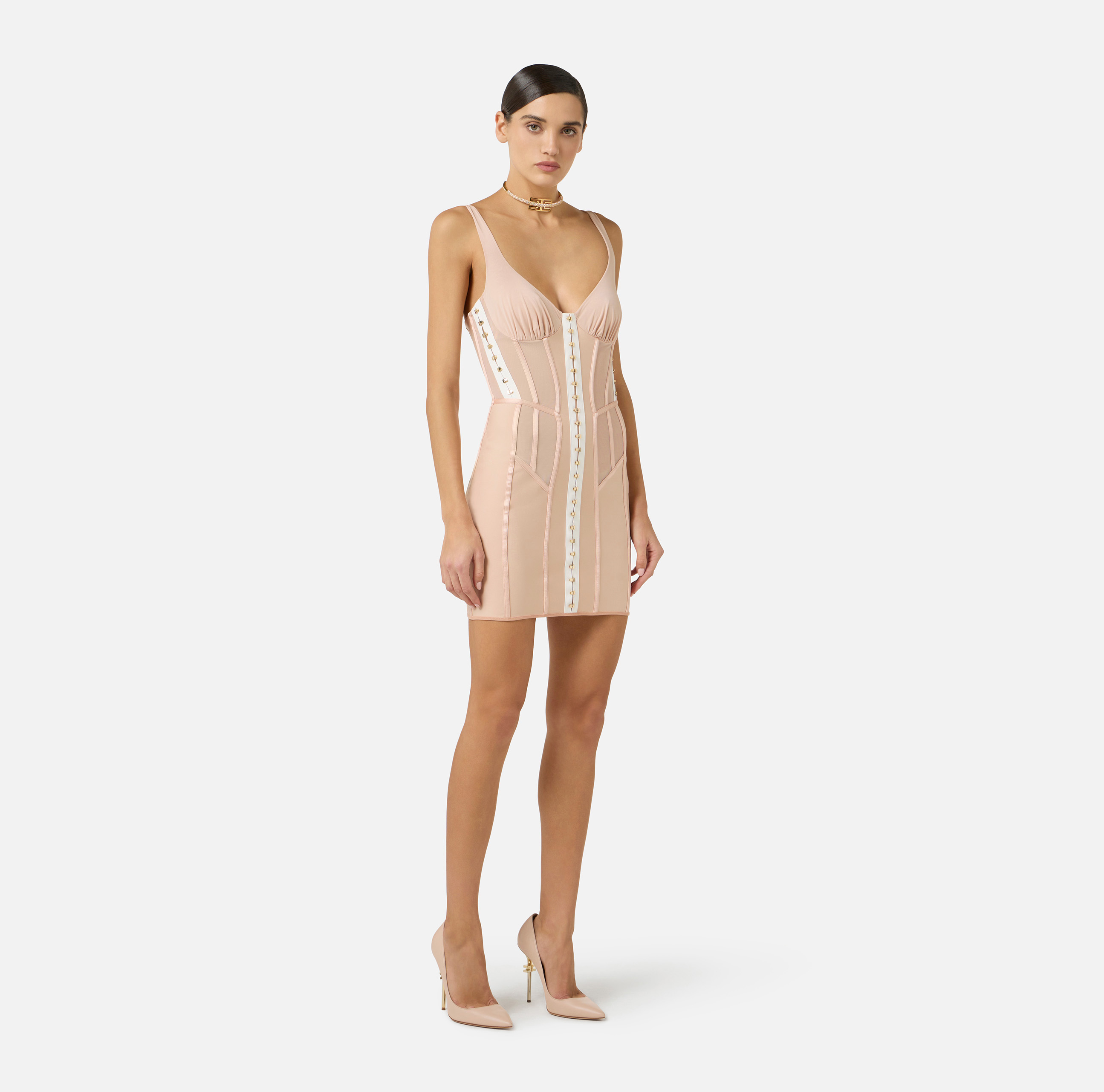 Mini Dresses Elisabetta Franchi: Elegant Short Dresses, for