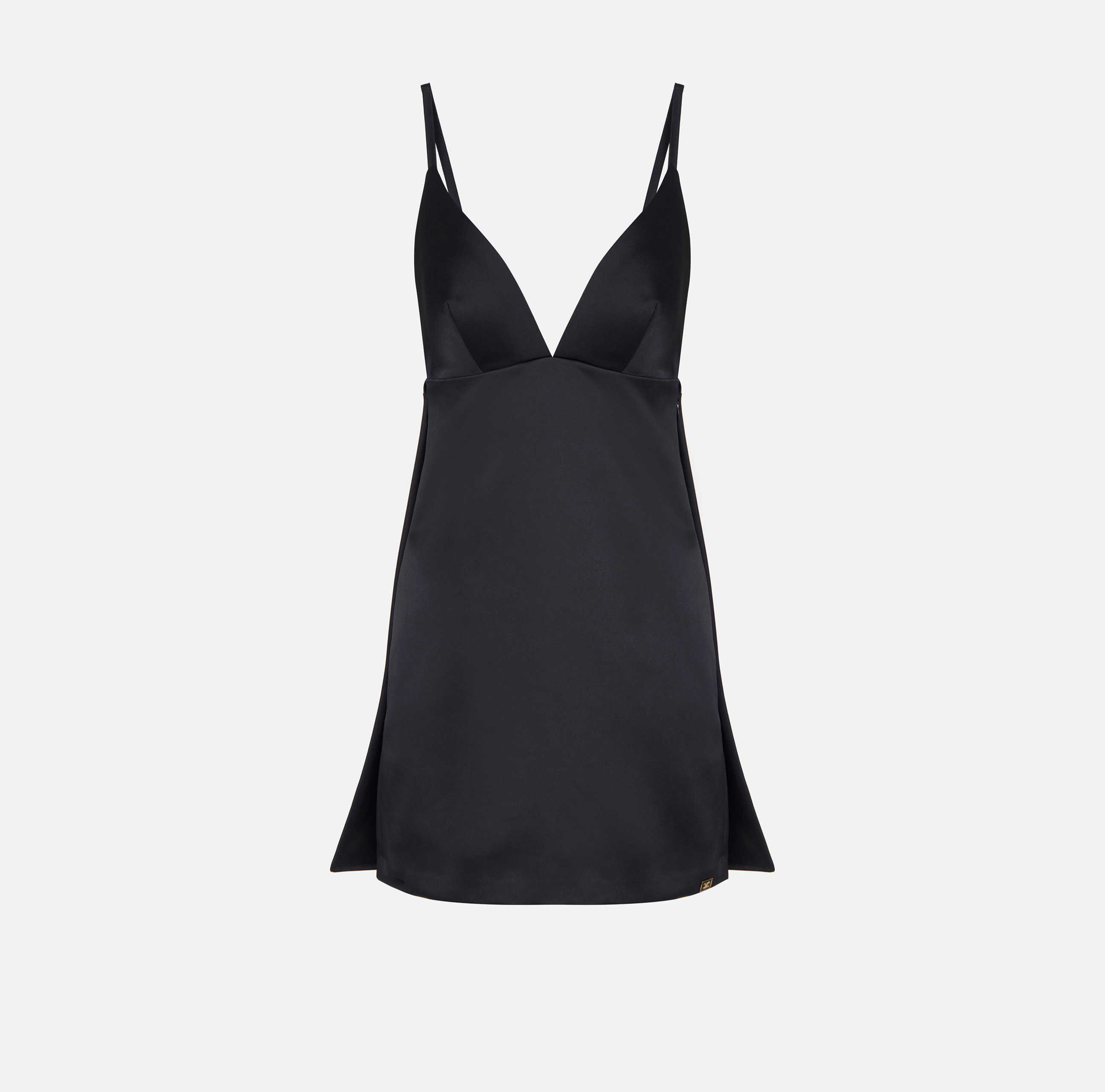 elisabetta franchi シースルー　ワンピース Knit dress with jewel snake | Elisabetta Franchi