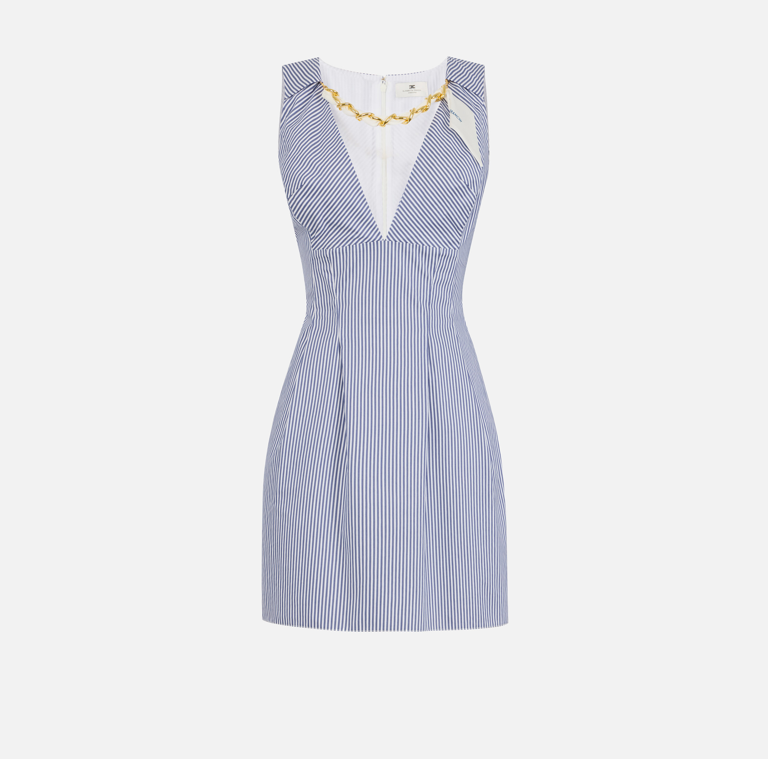 Mini dress with jewel foulard scarf | Elisabetta Franchi