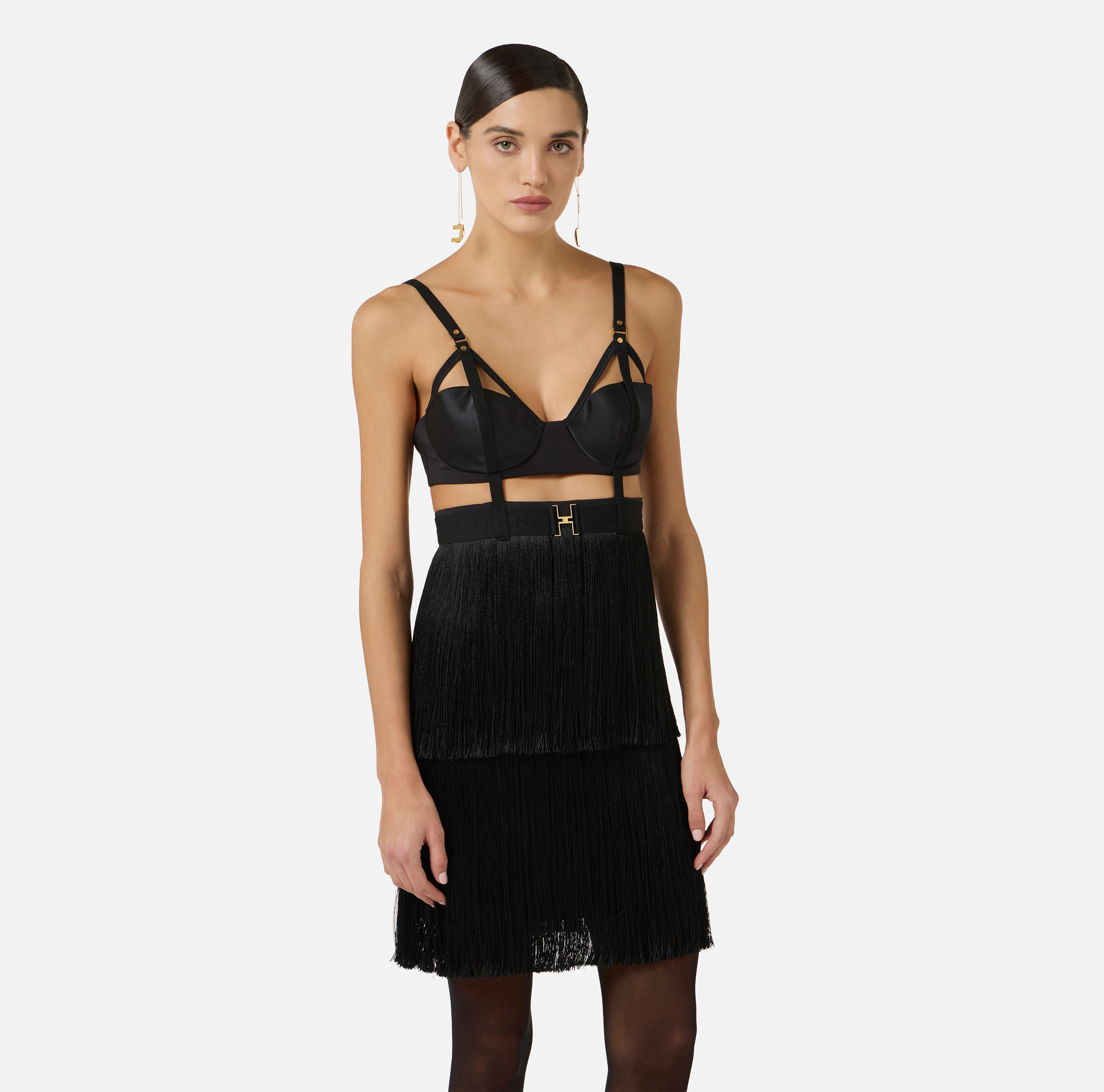 Mini Dresses Elisabetta Franchi: Elegant Short Dresses, for Mini Dresses Elisabetta Franchi: Elegant Short Dresses, for