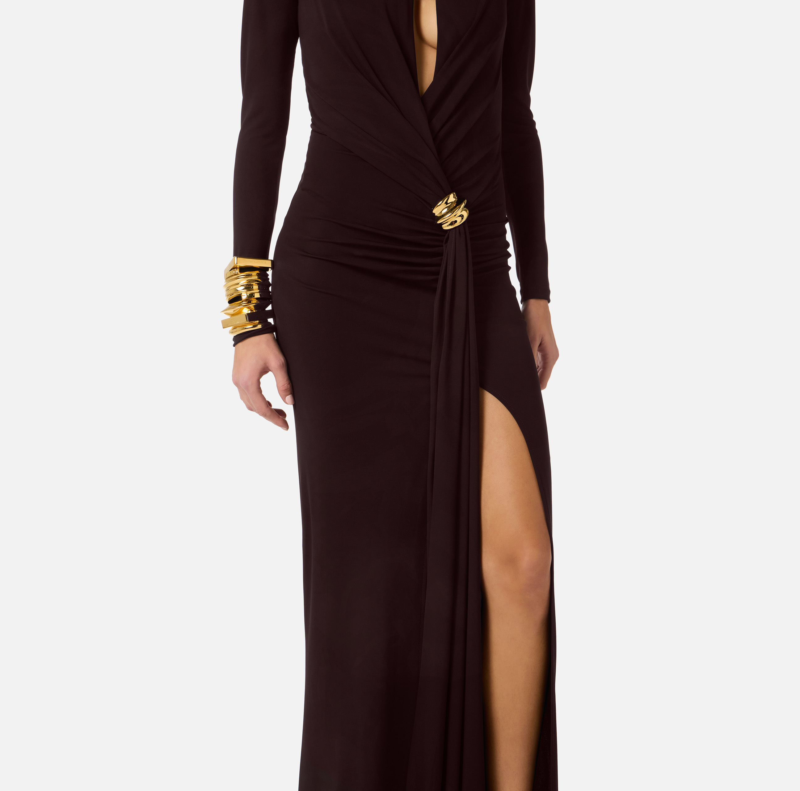 Red Carpet dress with jewel details | Elisabetta Franchi