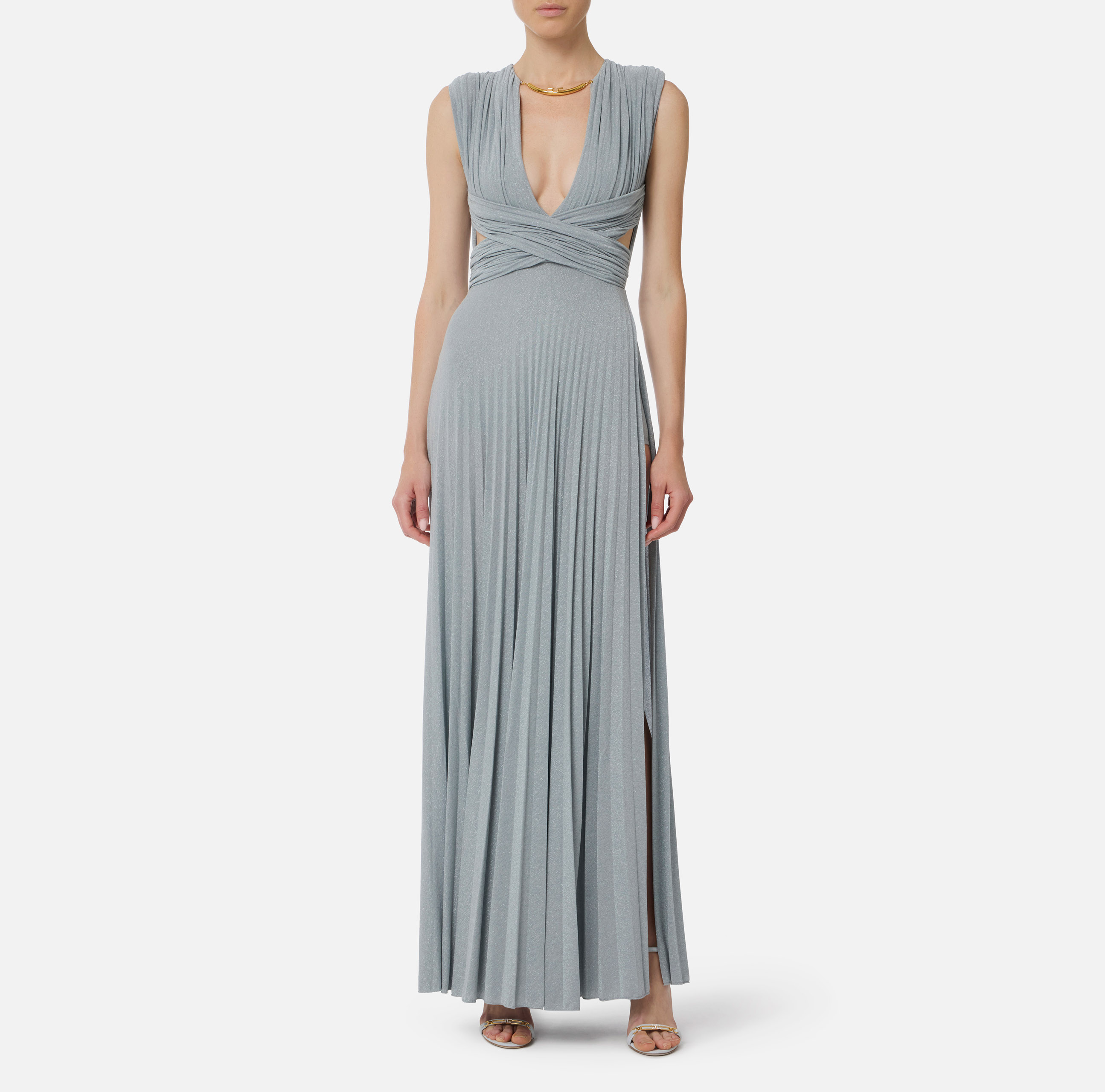 Red Carpet lurex jersey dress | Elisabetta Franchi