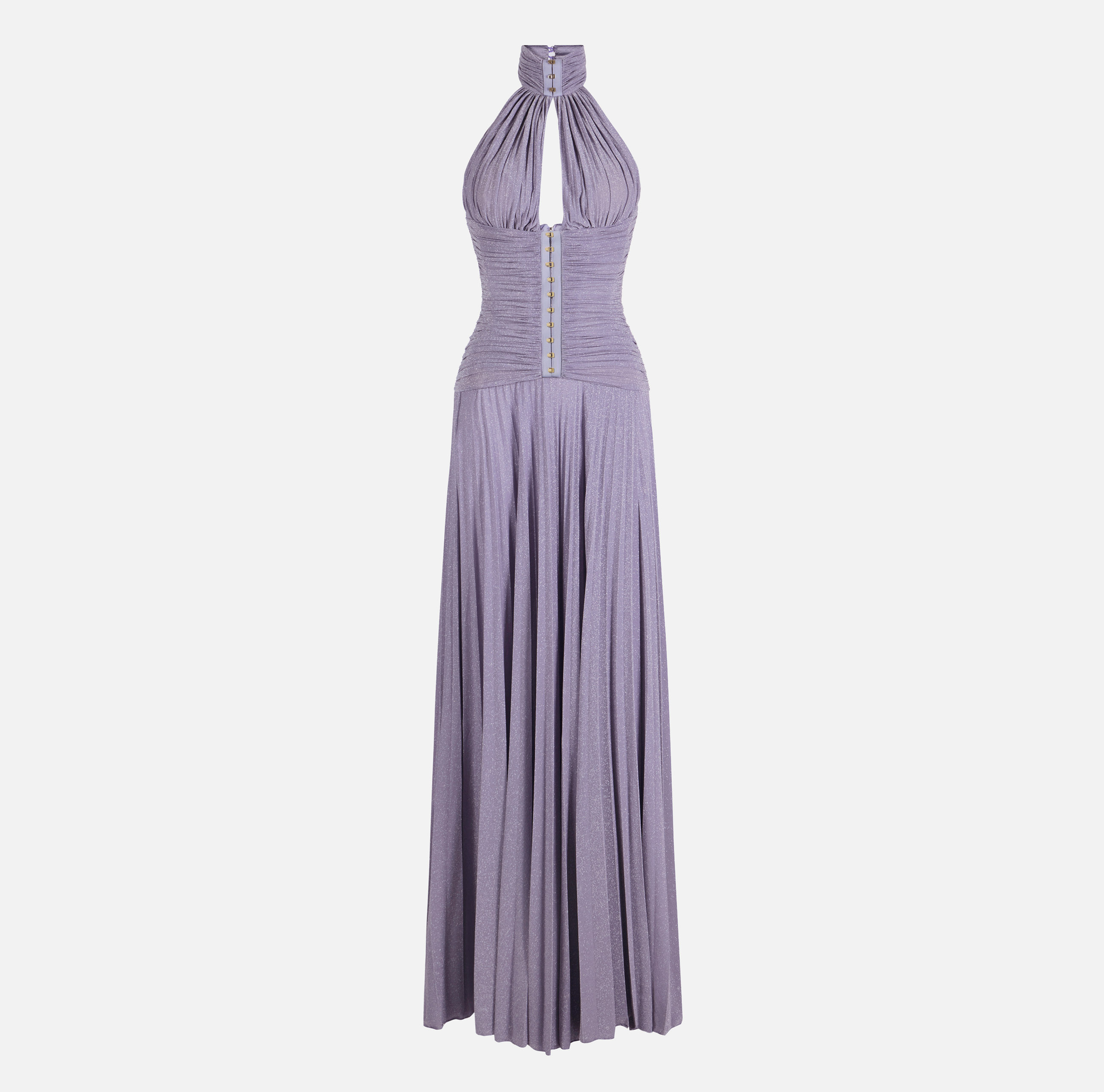 Red Carpet dress in lam-effect jersey | Elisabetta Franchi