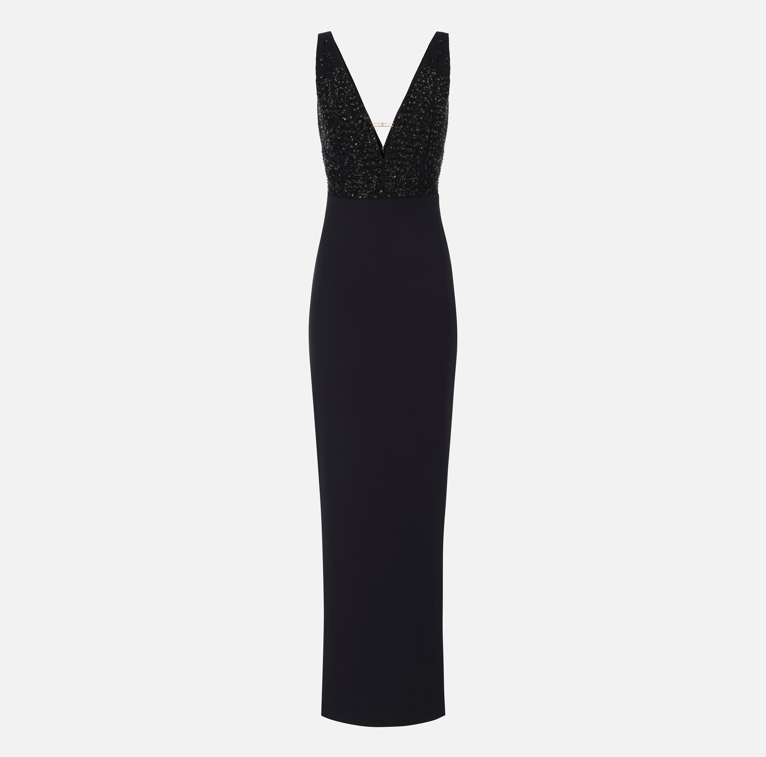 Hue of Crepe Georgette Sleek Dress