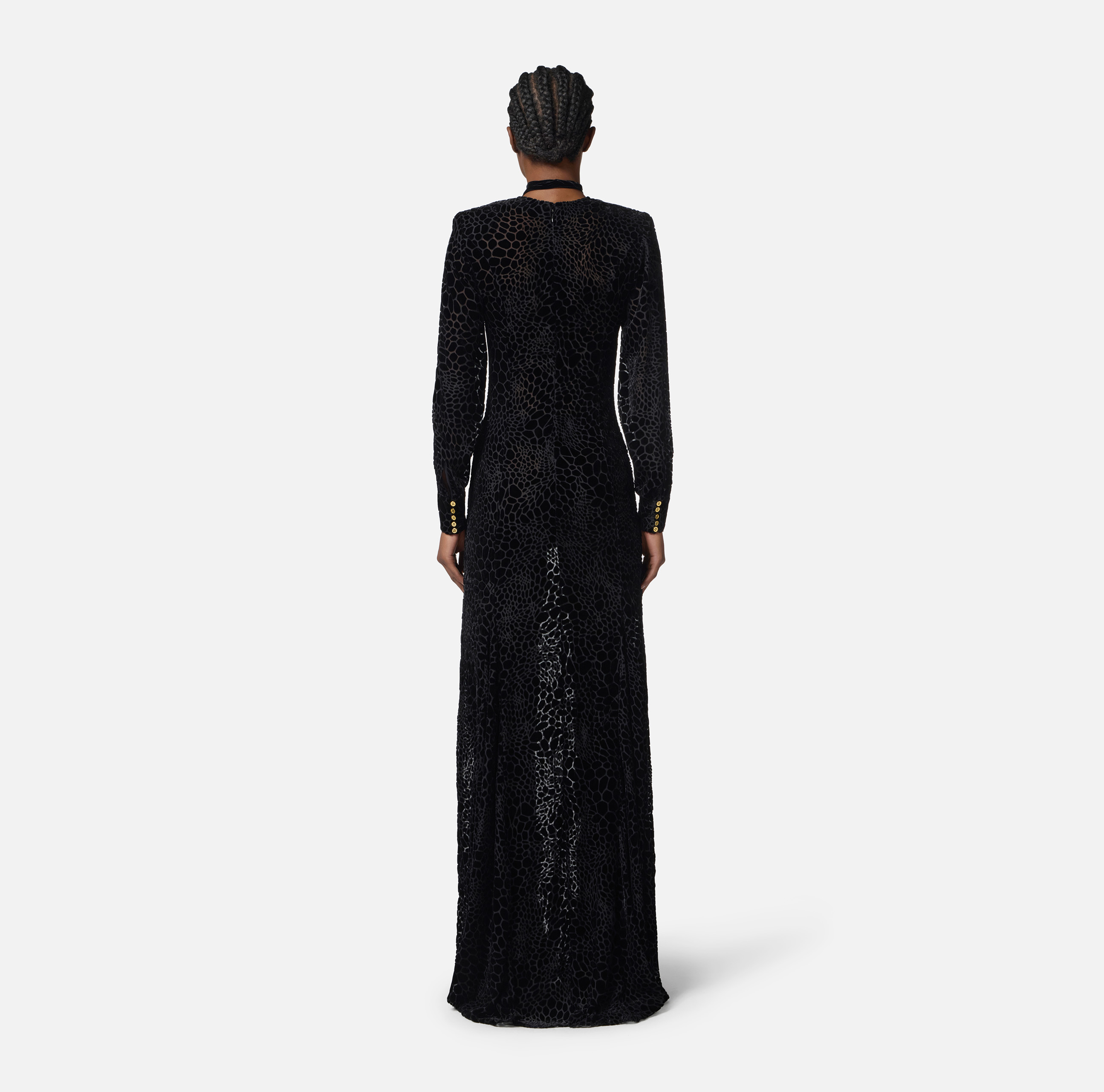 【23AW NEW】ELISABETTA FRANCHI_women/ ベルト付きロングドレス 23AW NEW】ELISABETTA FRANCHI / ベルト付きロングドレス /5色