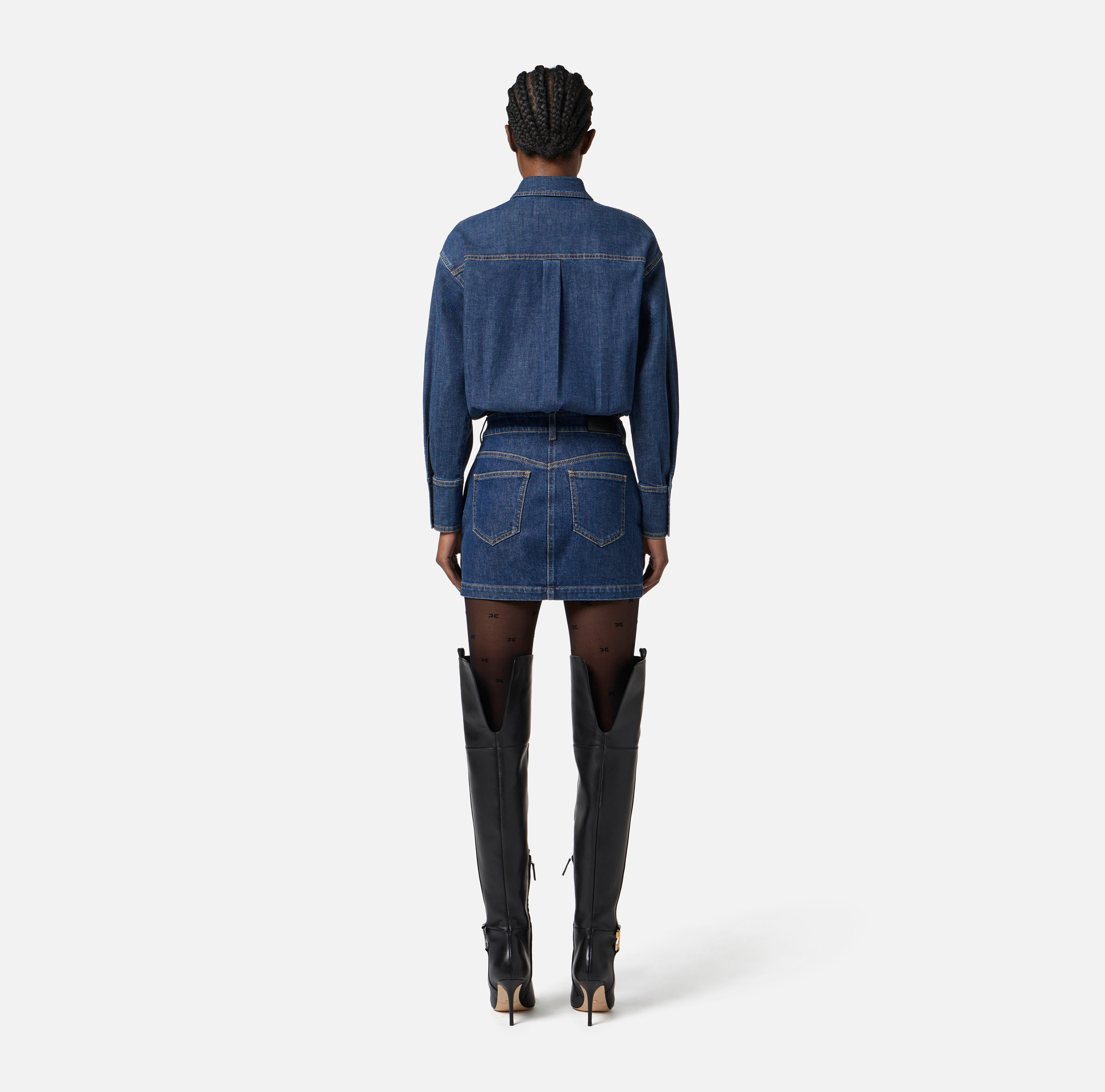 Blue denim dress | Elisabetta Franchi