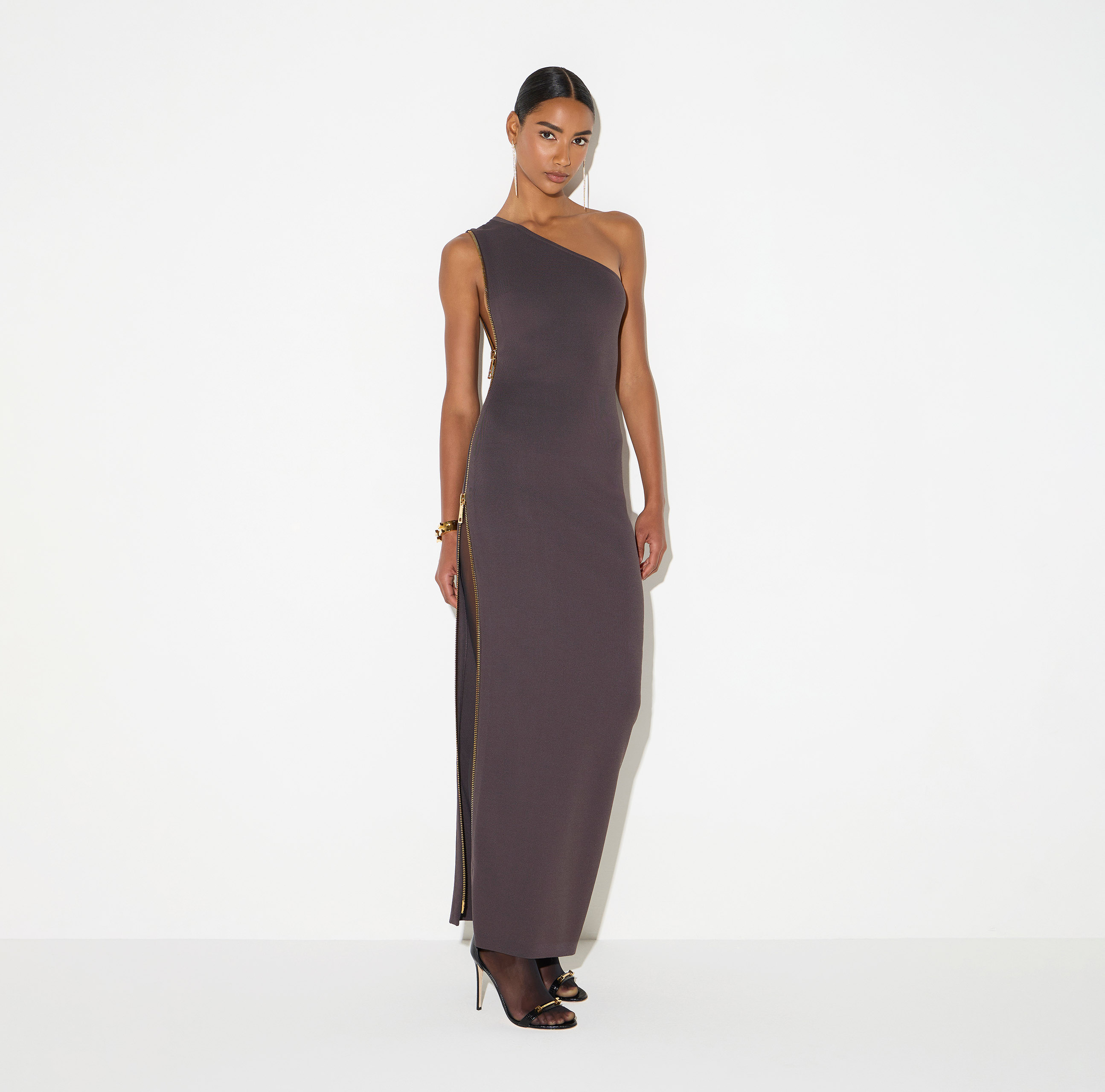 Red Carpet knit dress with zip | Elisabetta Franchi