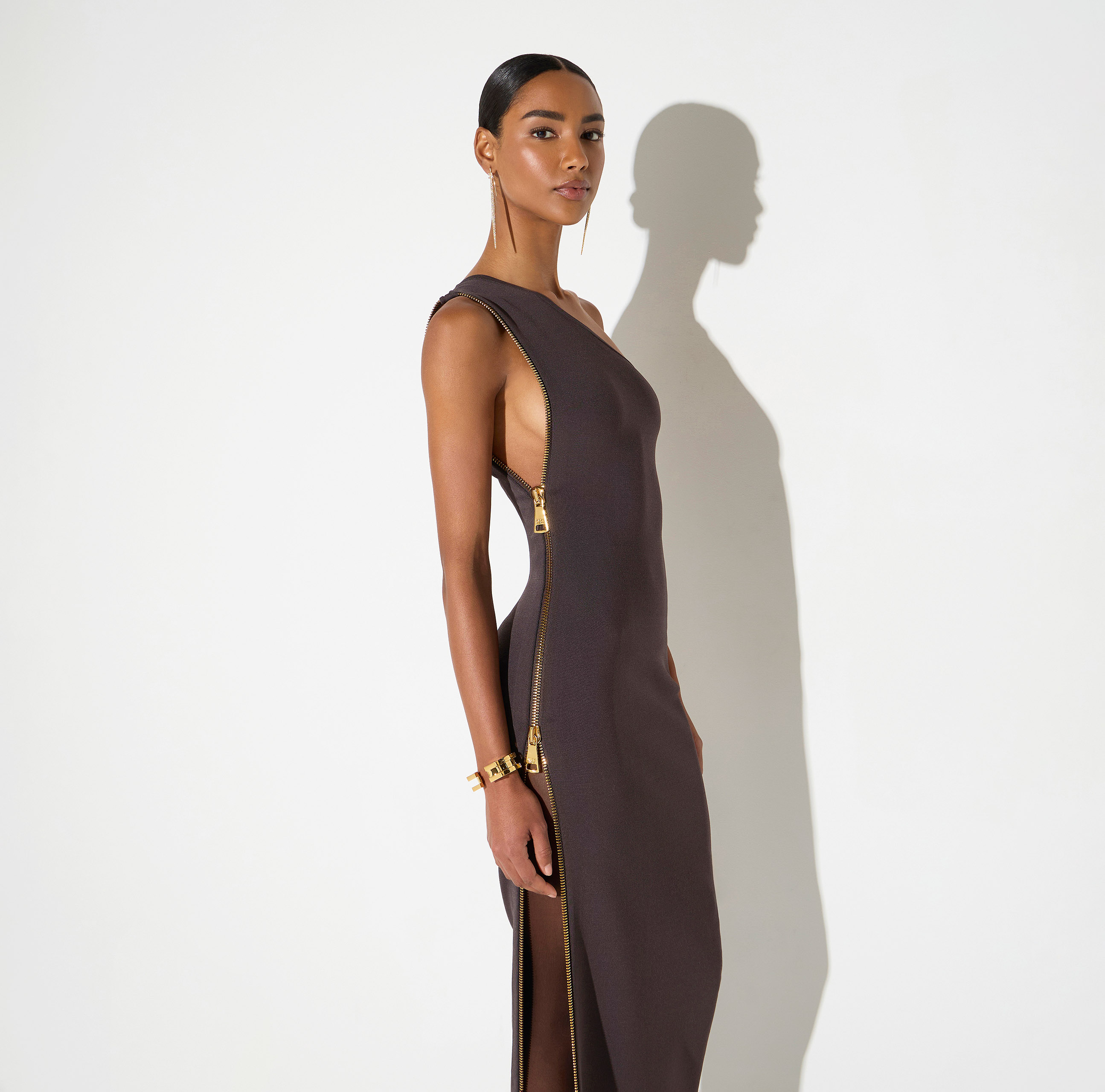 Red Carpet knit dress with zip | Elisabetta Franchi