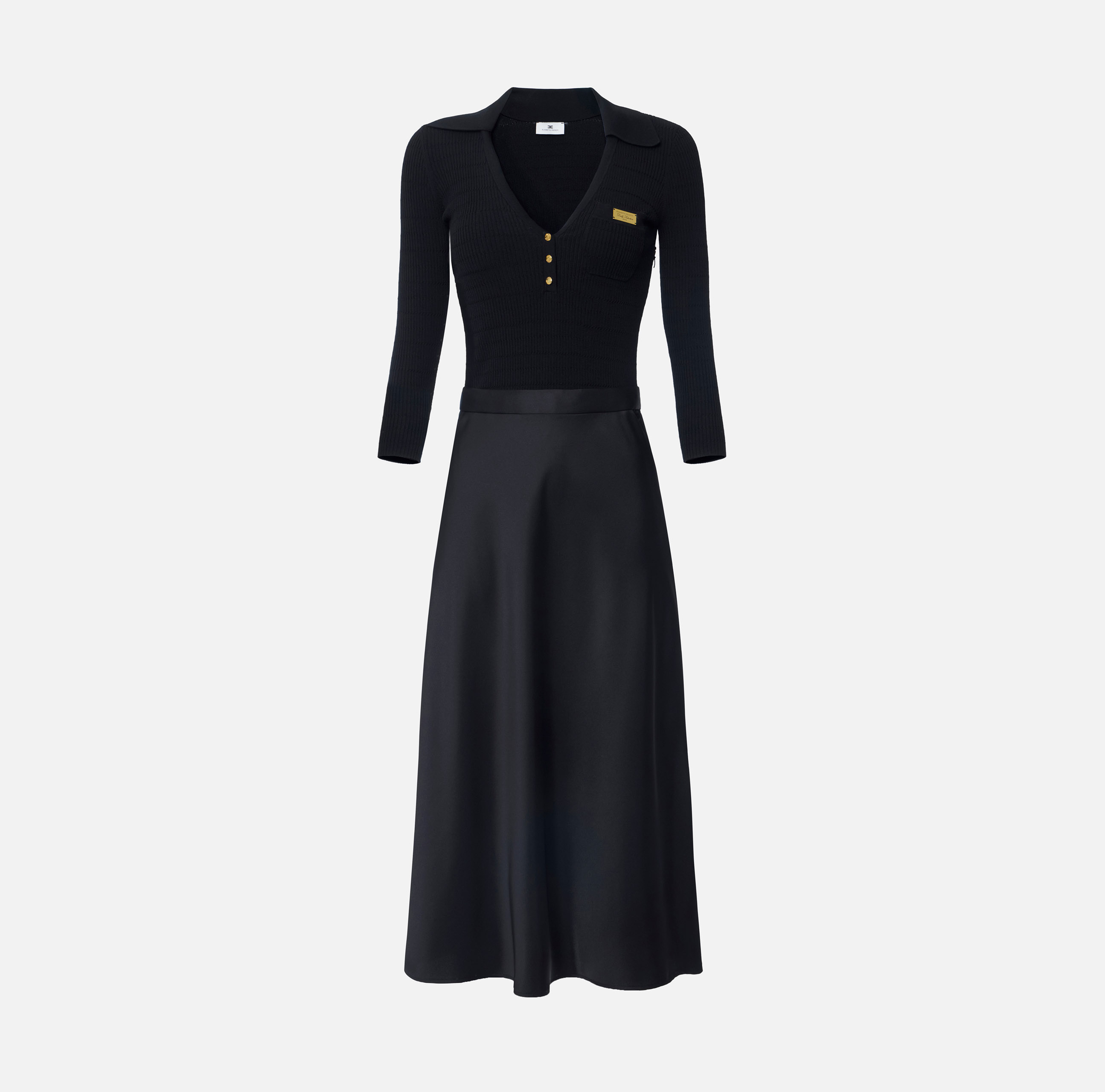 elisabetta franchi シースルー　ワンピース Elisabetta Franchi Red Carpet Metallic Jersey Belted Gown | Saks