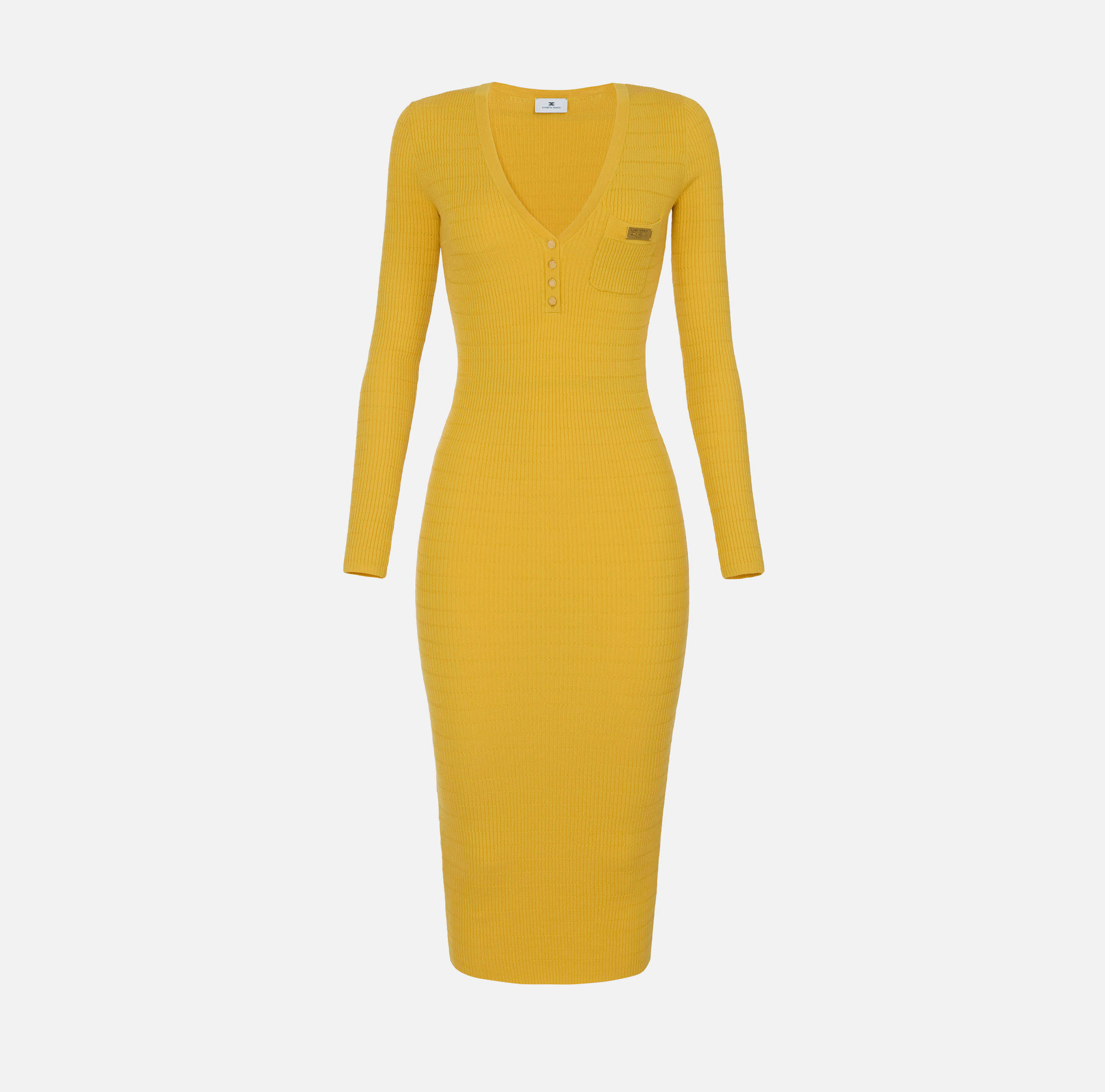Micro-braided dress in knit fabric | Elisabetta Franchi