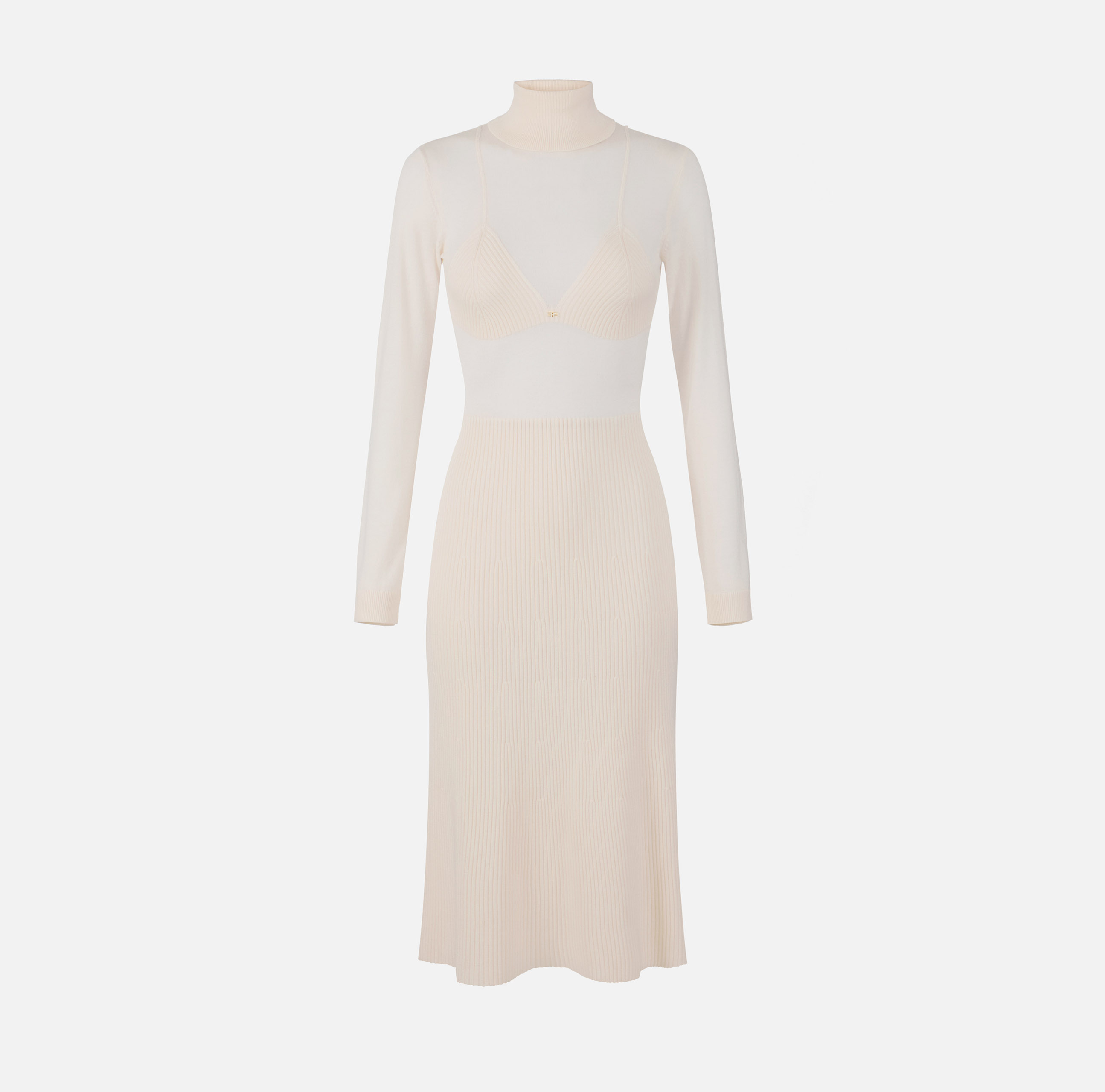 Wool blend turtleneck dress | Elisabetta Franchi