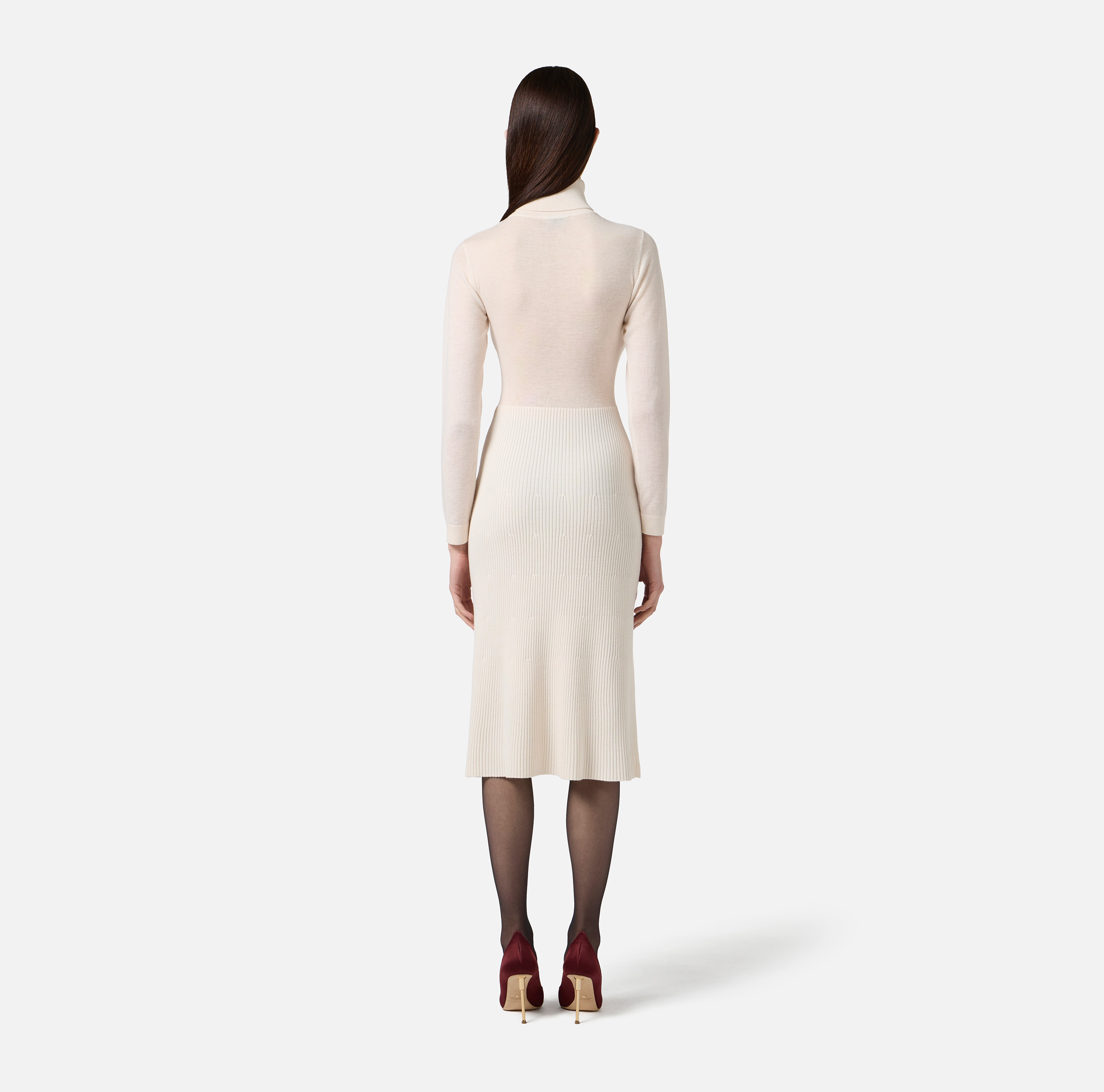 Wool blend turtleneck dress | Elisabetta Franchi