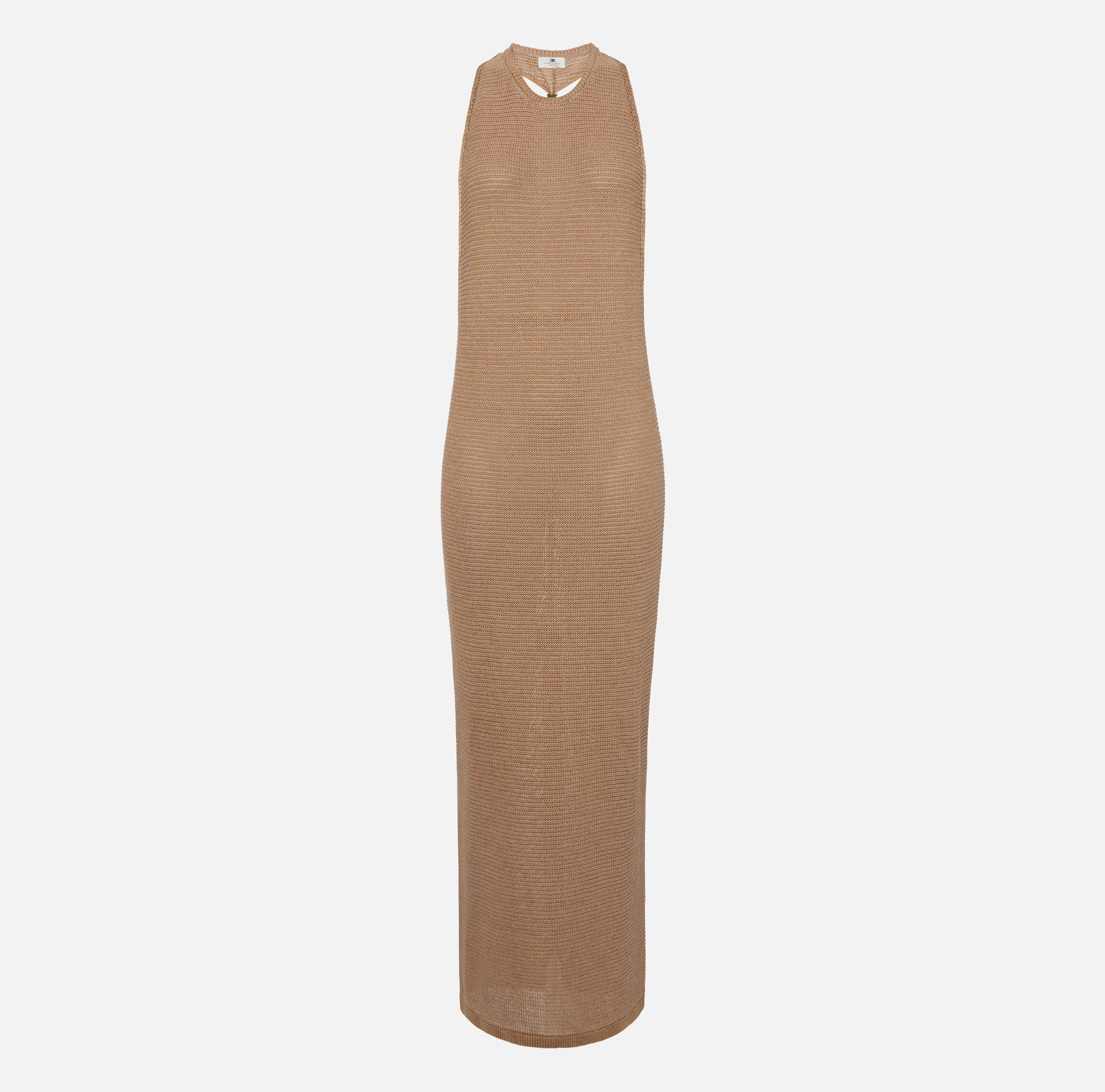 Knit dress with jewel twisted necklace | Elisabetta Franchi