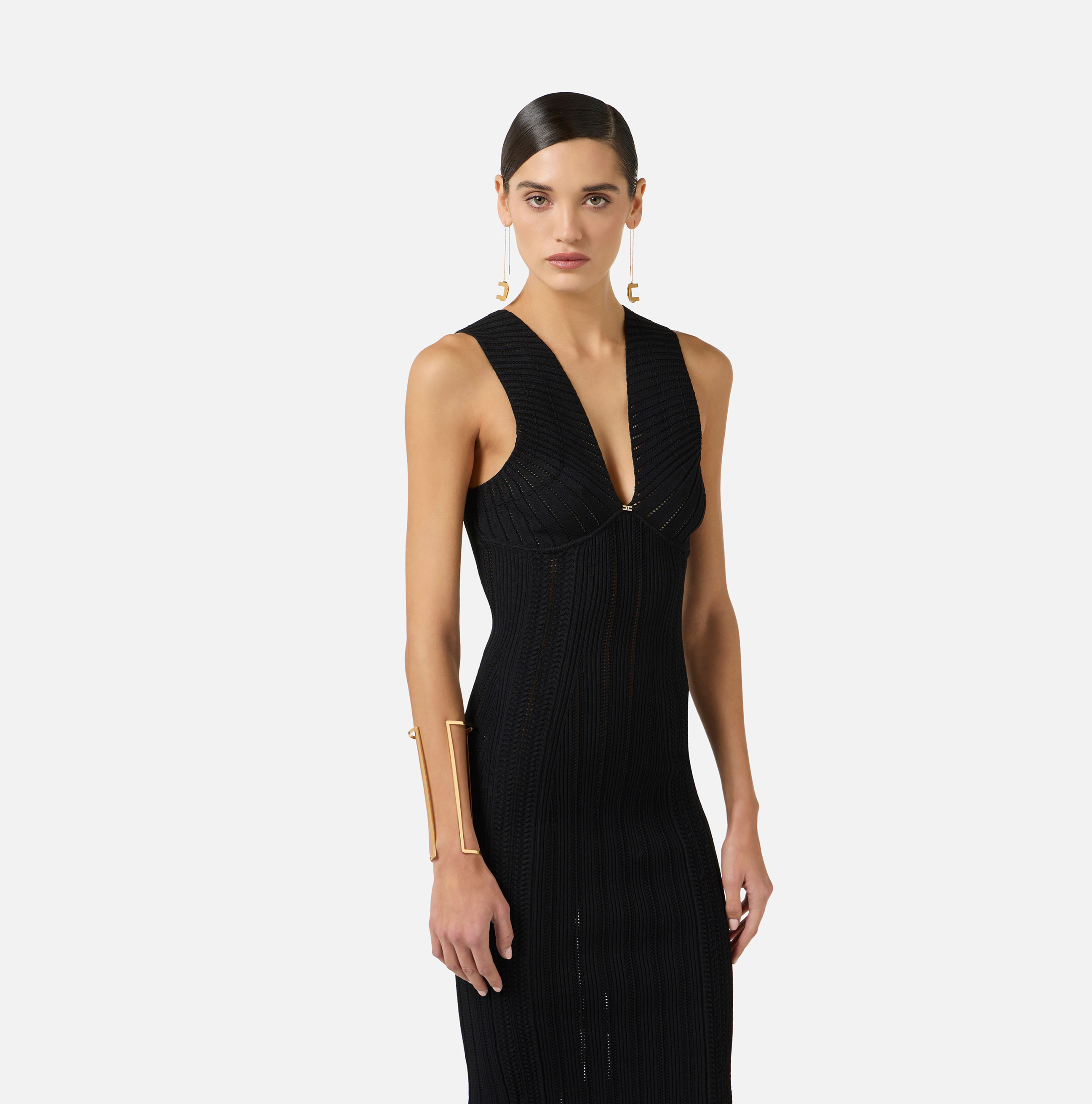 Knit openwork dress | Elisabetta Franchi