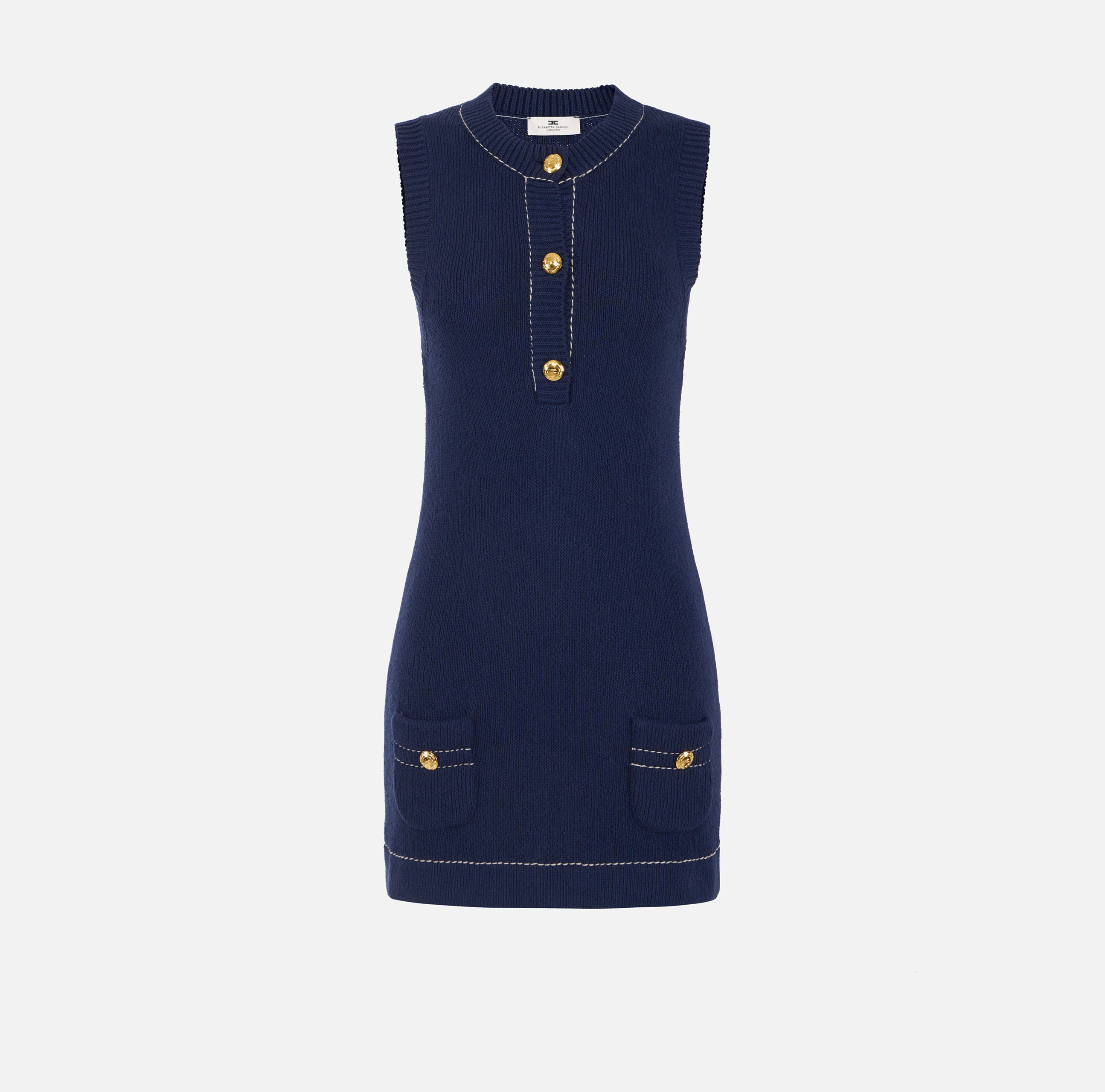 elisabetta franchi Mini-robe en coton stretch