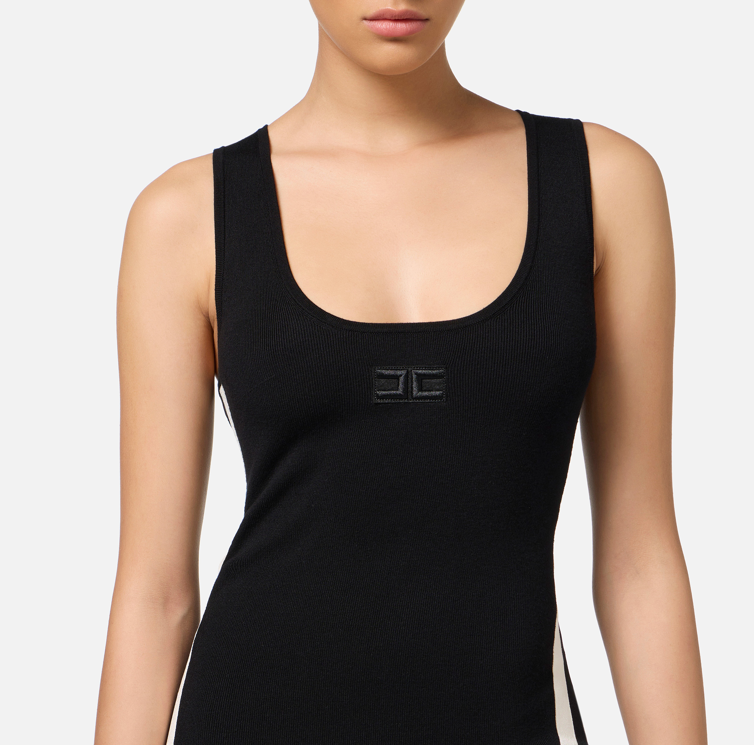 高い信頼 厚い信頼 Viscose midi Franchi Elisabetta | bands logo with dress タンクトップ