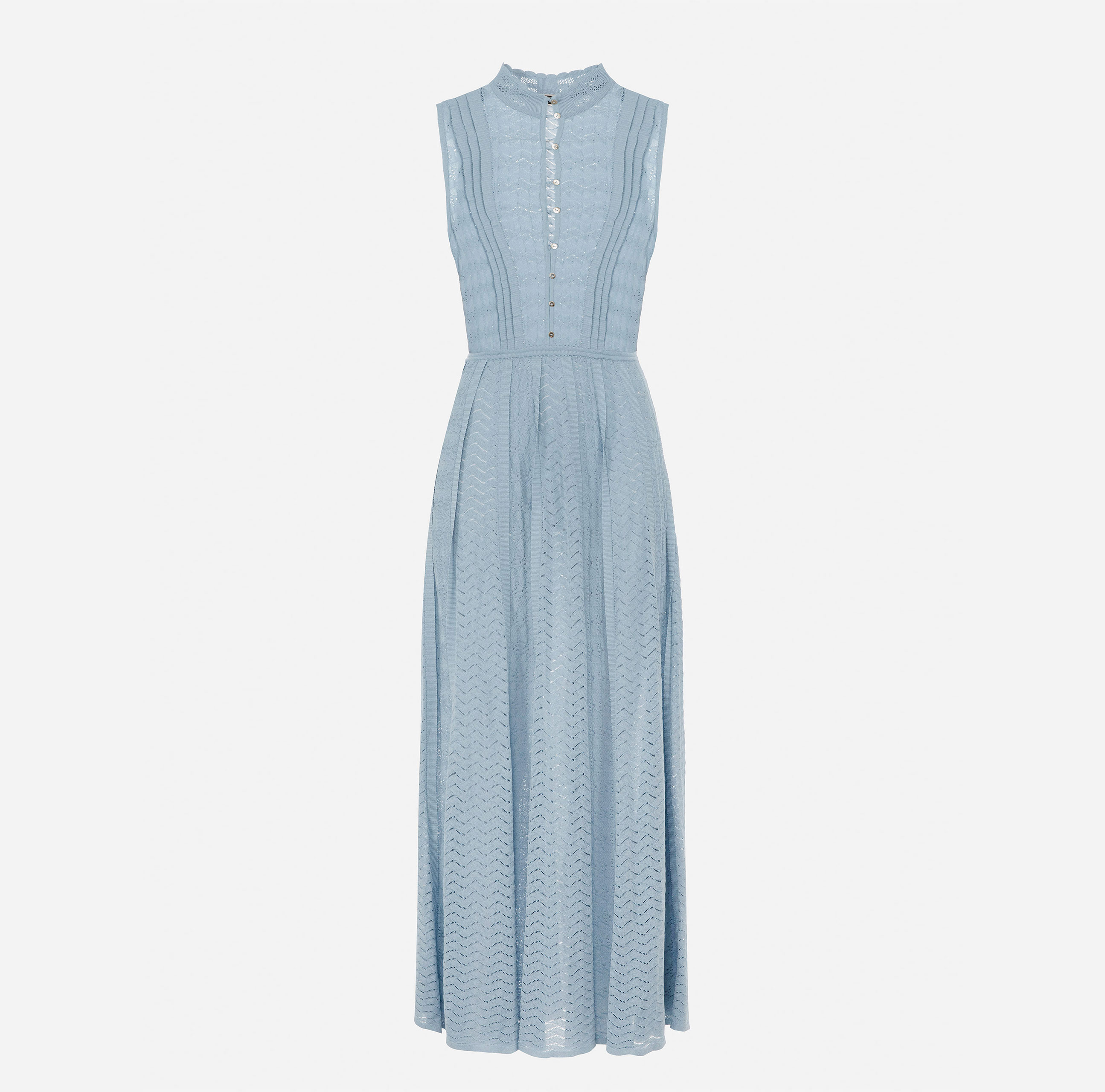 Dress with collar in lace stitch | Elisabetta Franchi