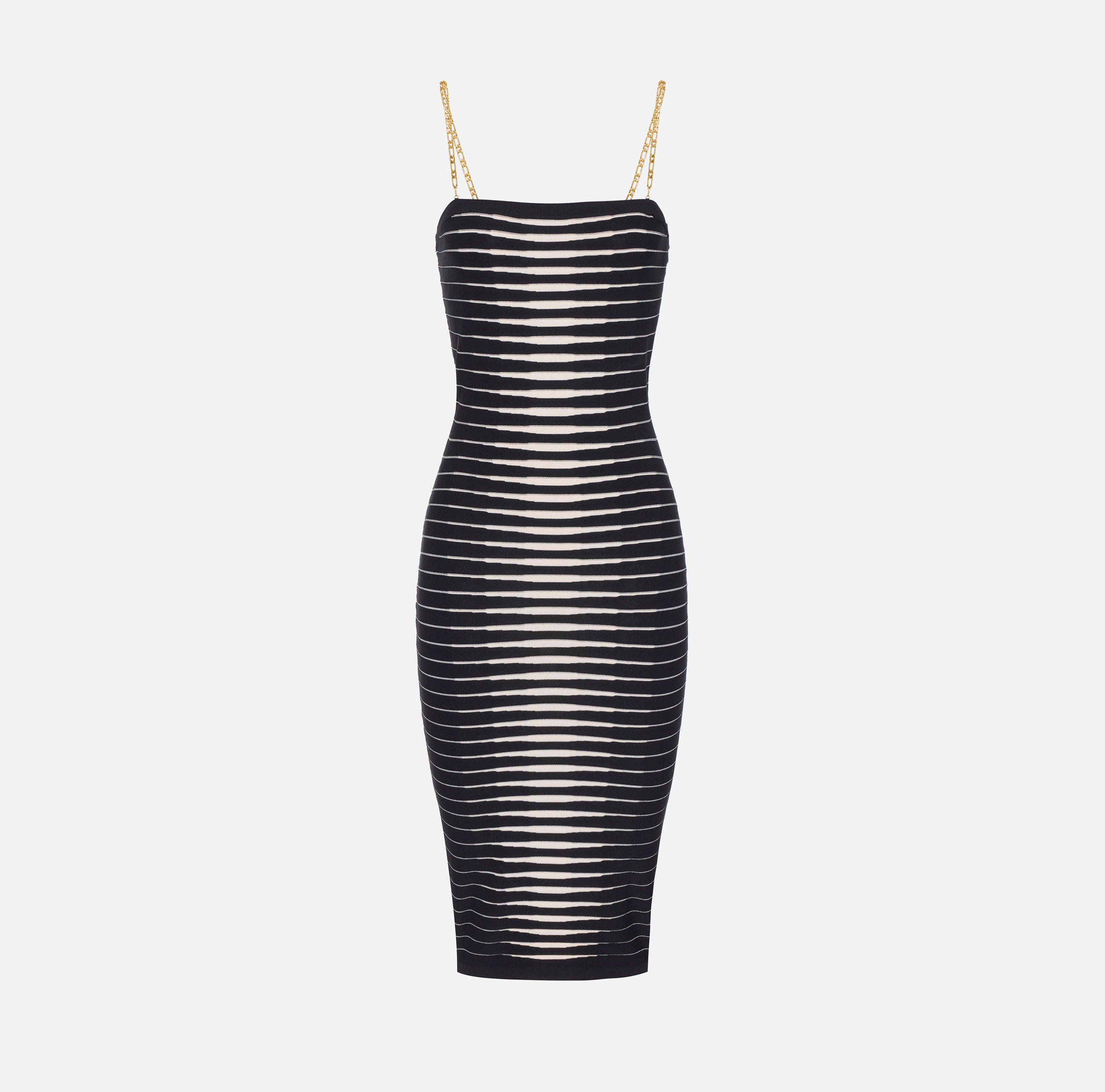 Knit dress with jacquard zebra | Elisabetta Franchi
