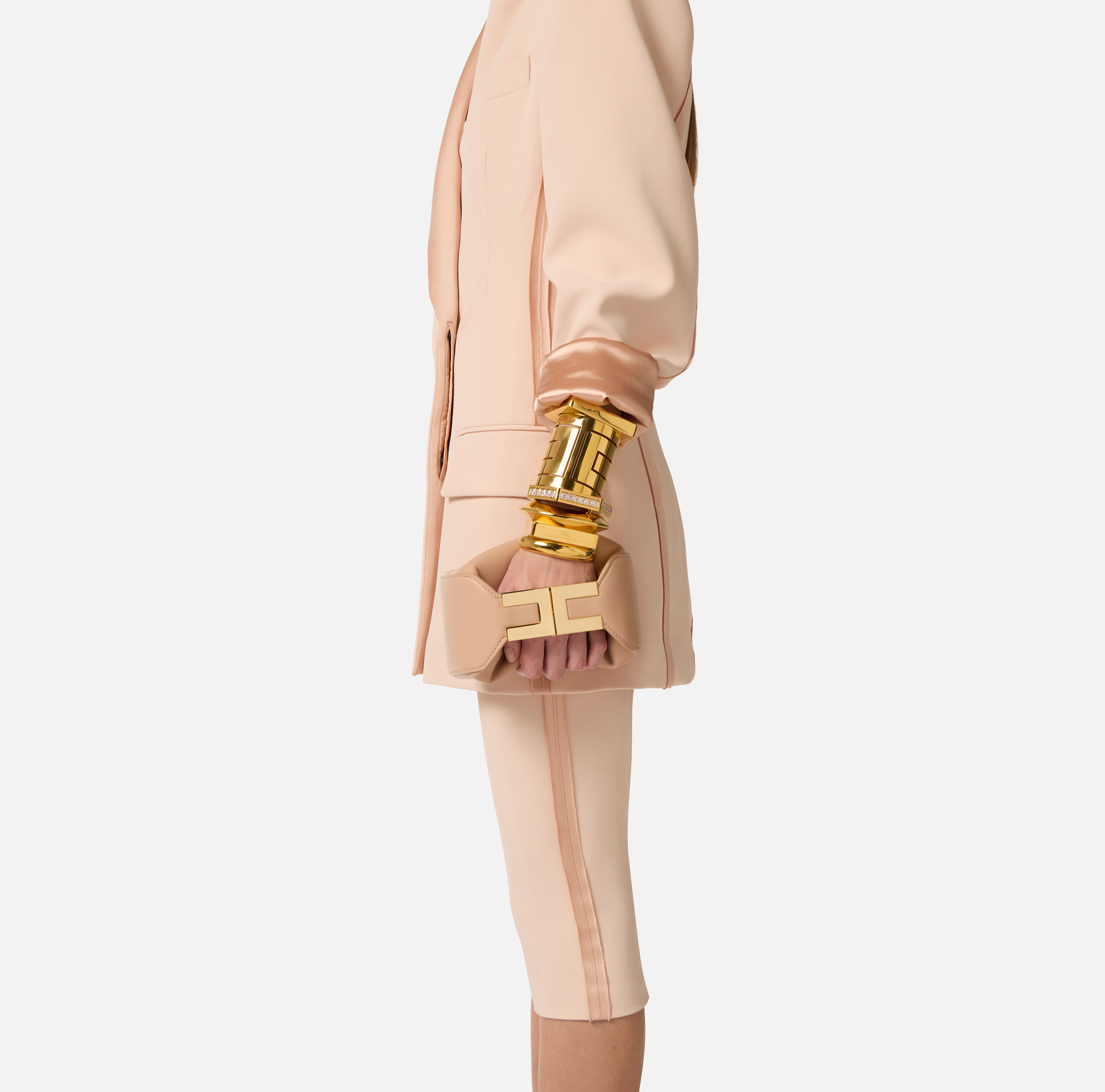 Hobo bag with jewel handle | Elisabetta Franchi