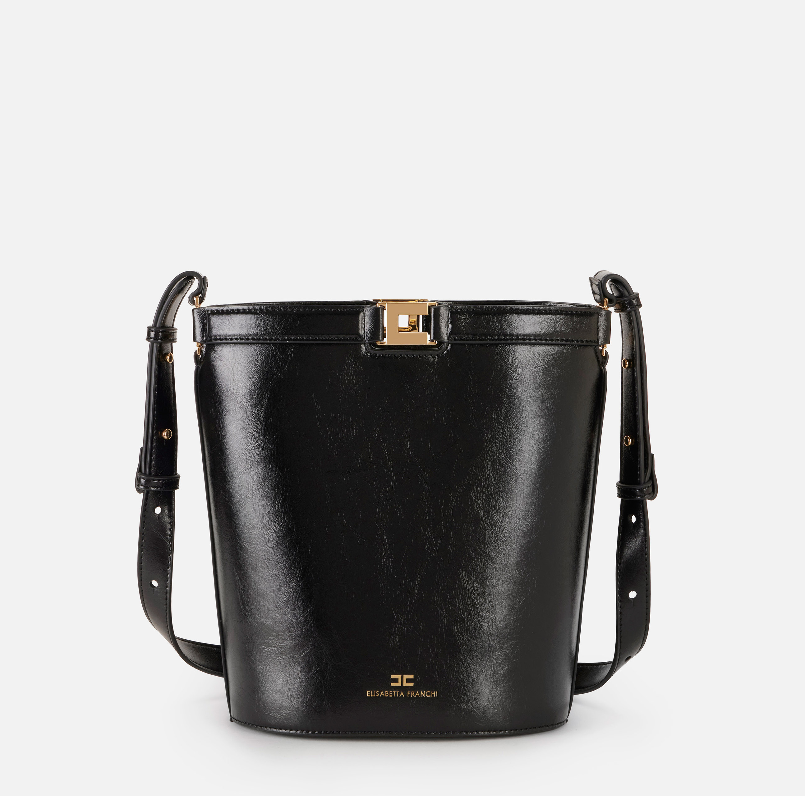 Naplak-effect bucket bag | Elisabetta Franchi