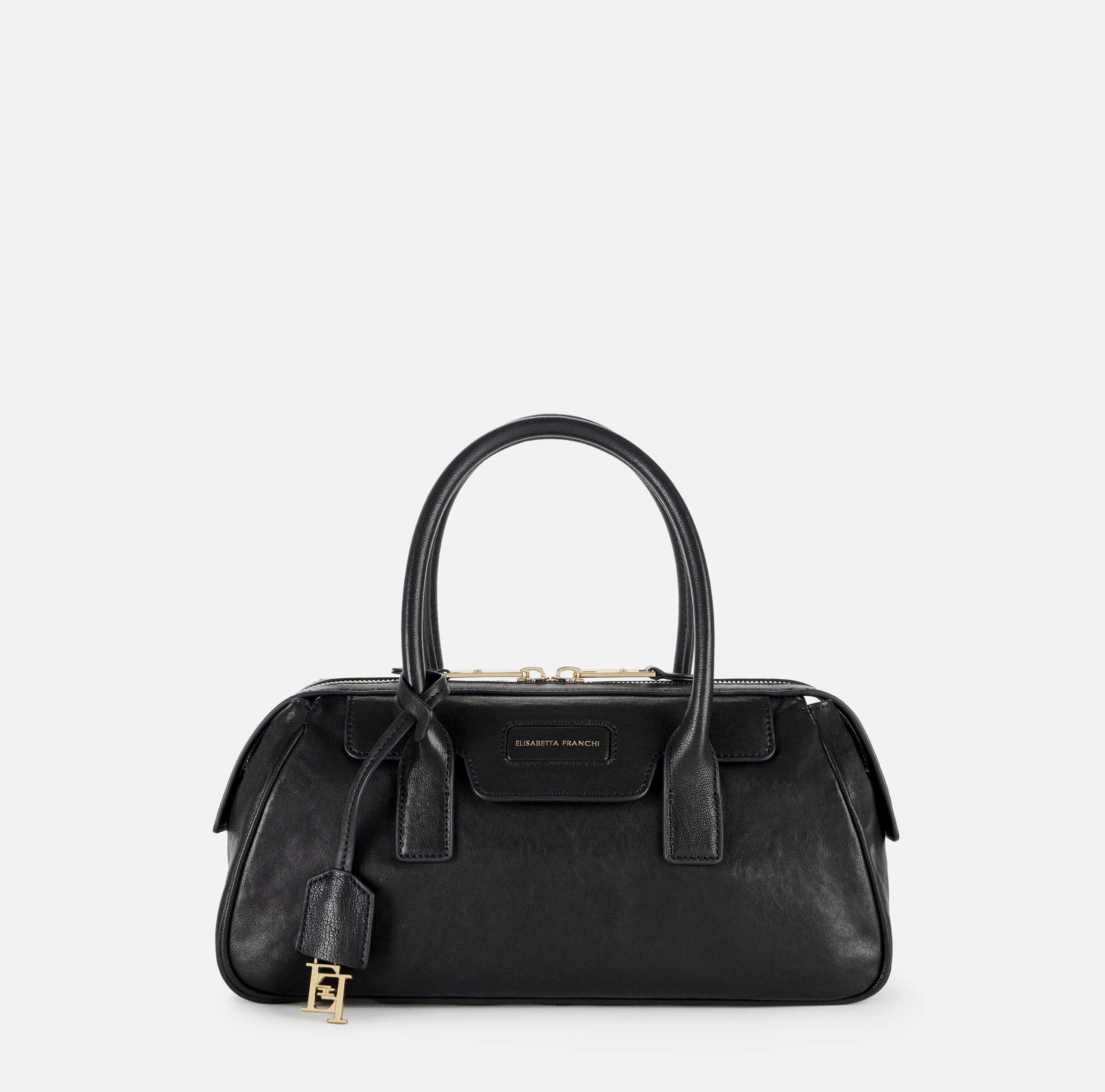 Small Boston bag in Nappa leather | Elisabetta Franchi