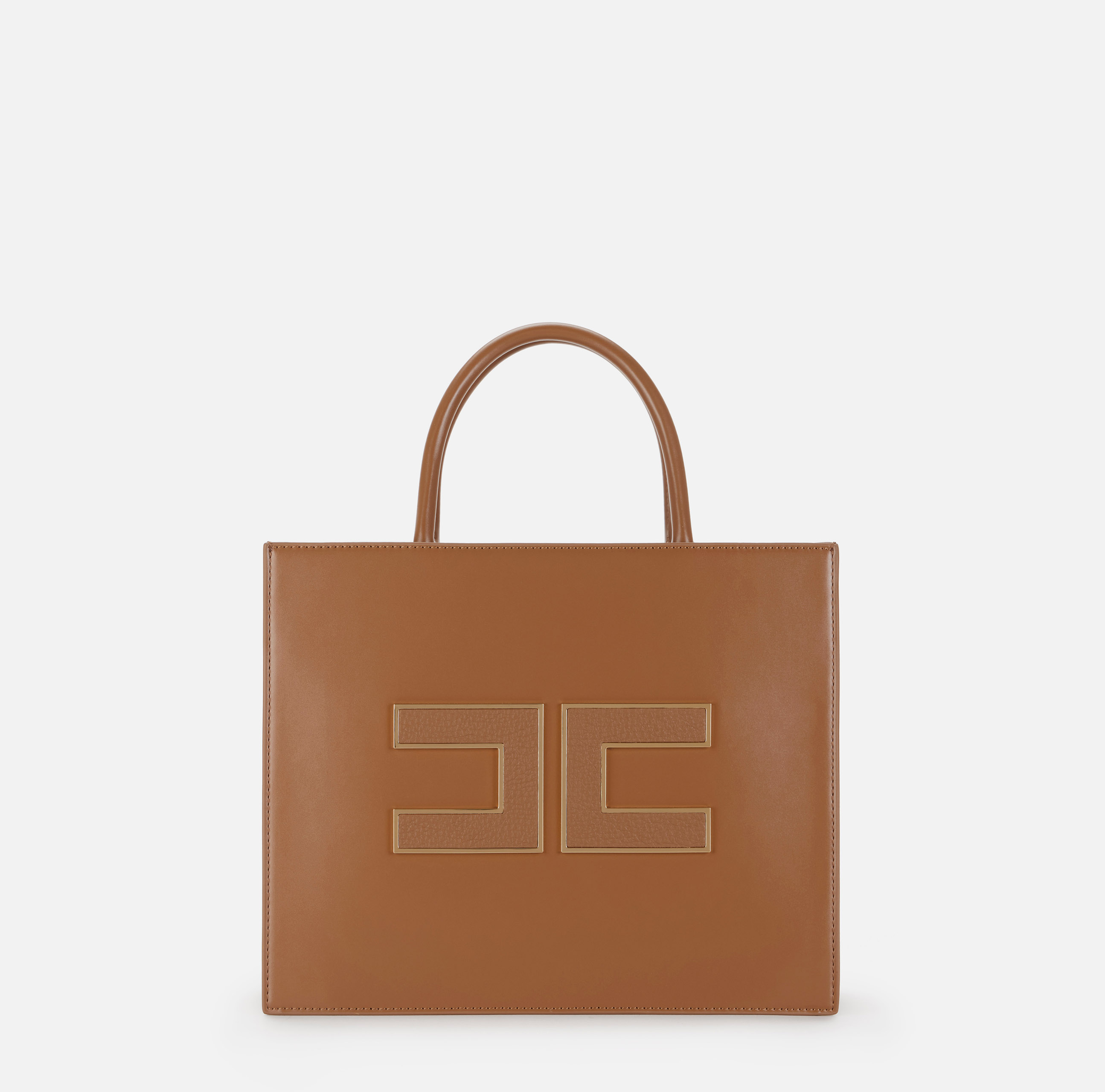 トートバッグ ELISABETTA FRANCHI MEDIUM LOGO TOTE BAG Elisabetta Franchi Logo Medium Handbag | Blue | FARFETCH JO
