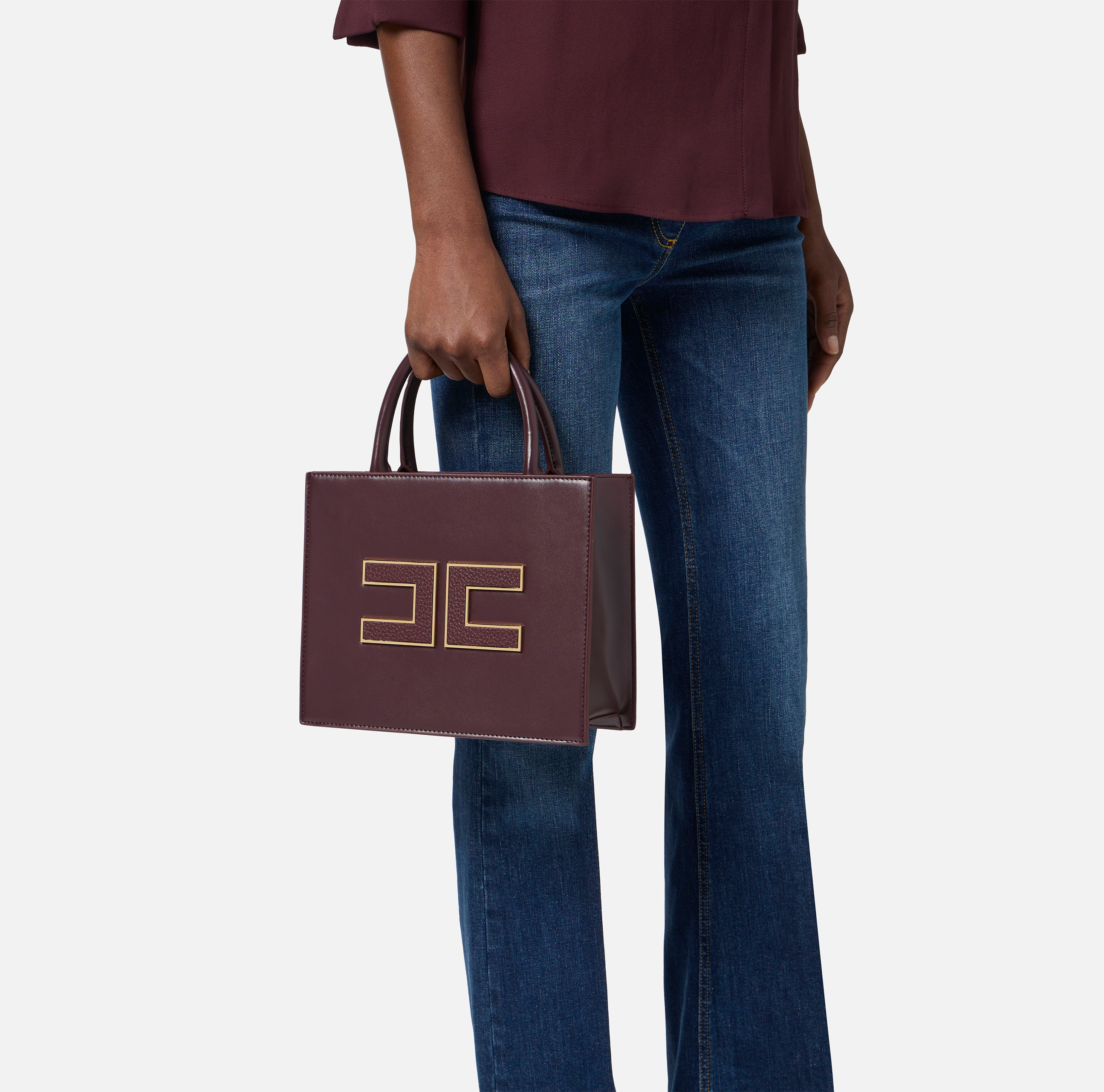 Small tote bag with logo | Elisabetta Franchi