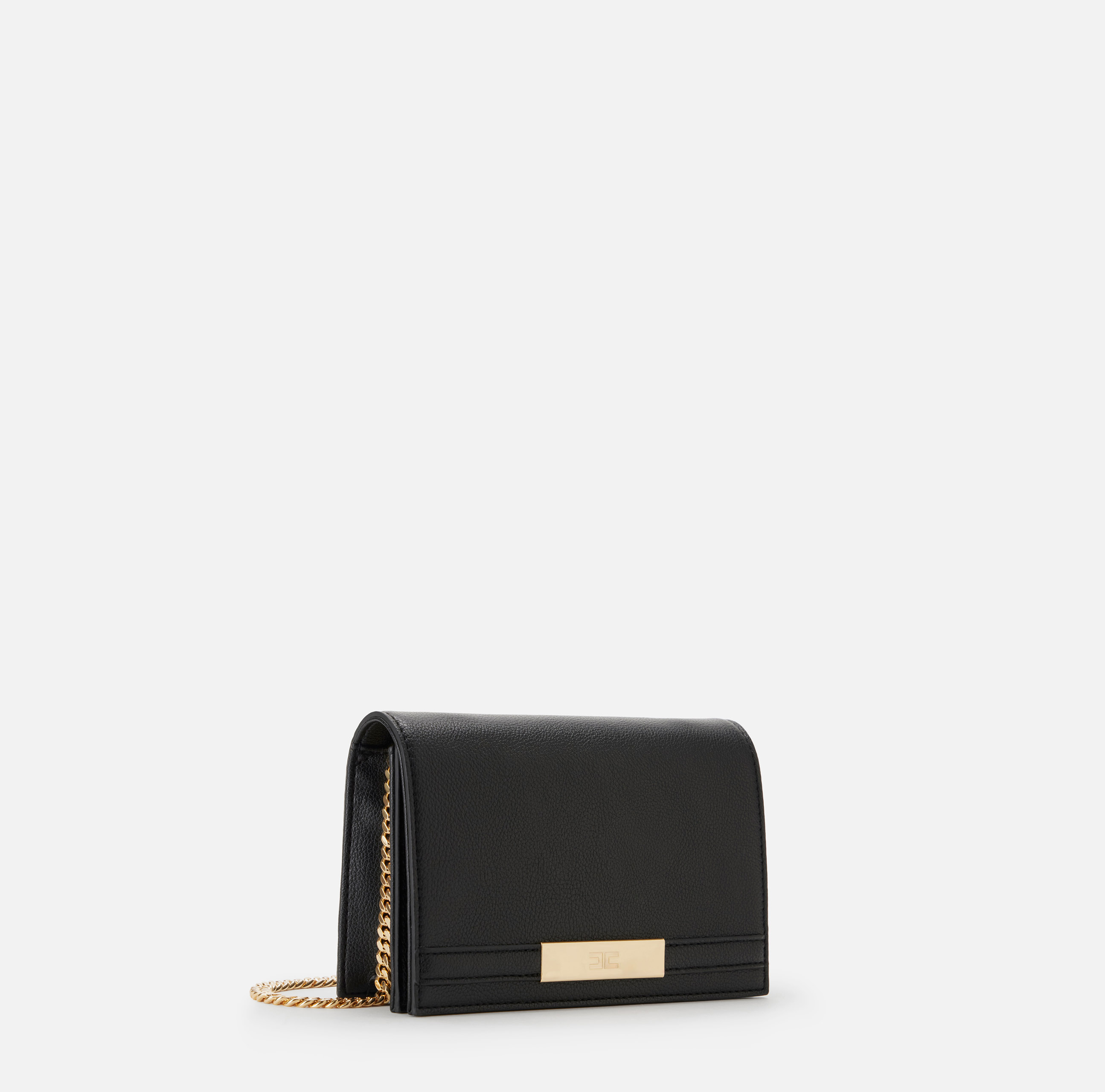 ショルダーバッグ・ポシェット ELISABETTA FRANCHI SMALL SHOULDER BAG WITH GROUMETTE CHAIN Elisabetta Franchi Groumette Chain Small Shoulder Bag