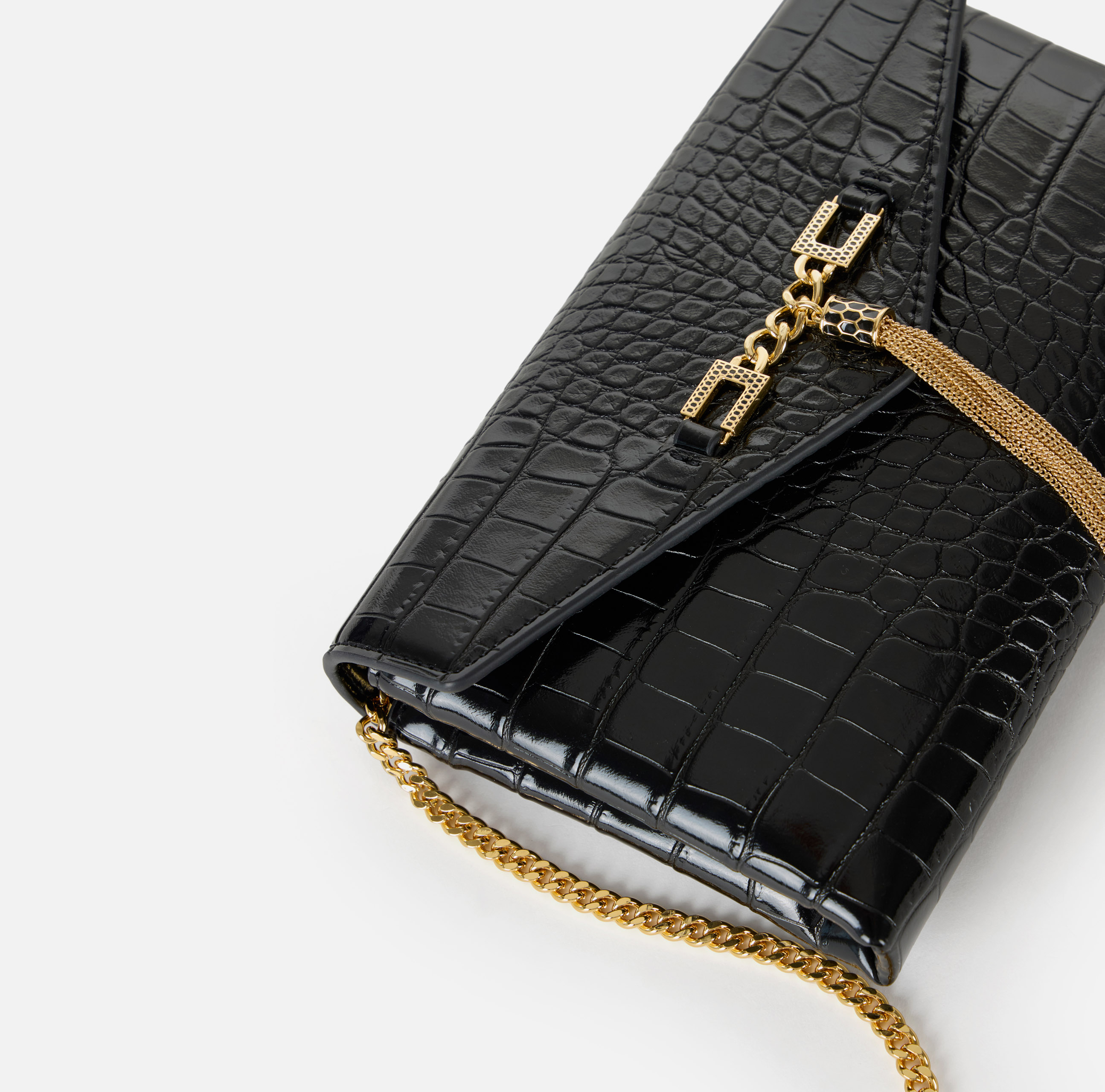 Shoulder bag with groumette chain | Elisabetta Franchi