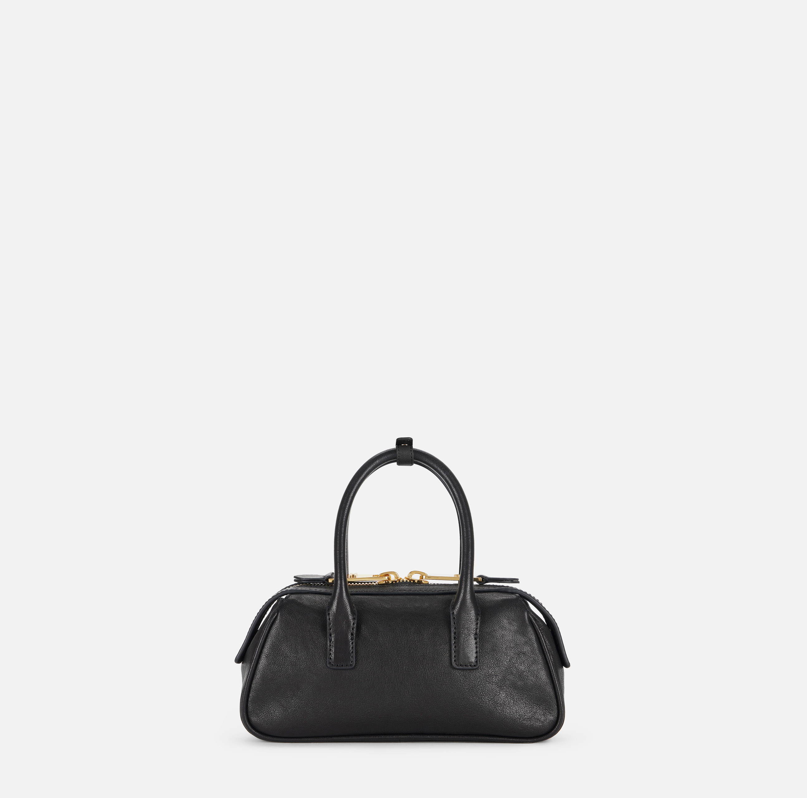 Small Boston bag in leather | Elisabetta Franchi