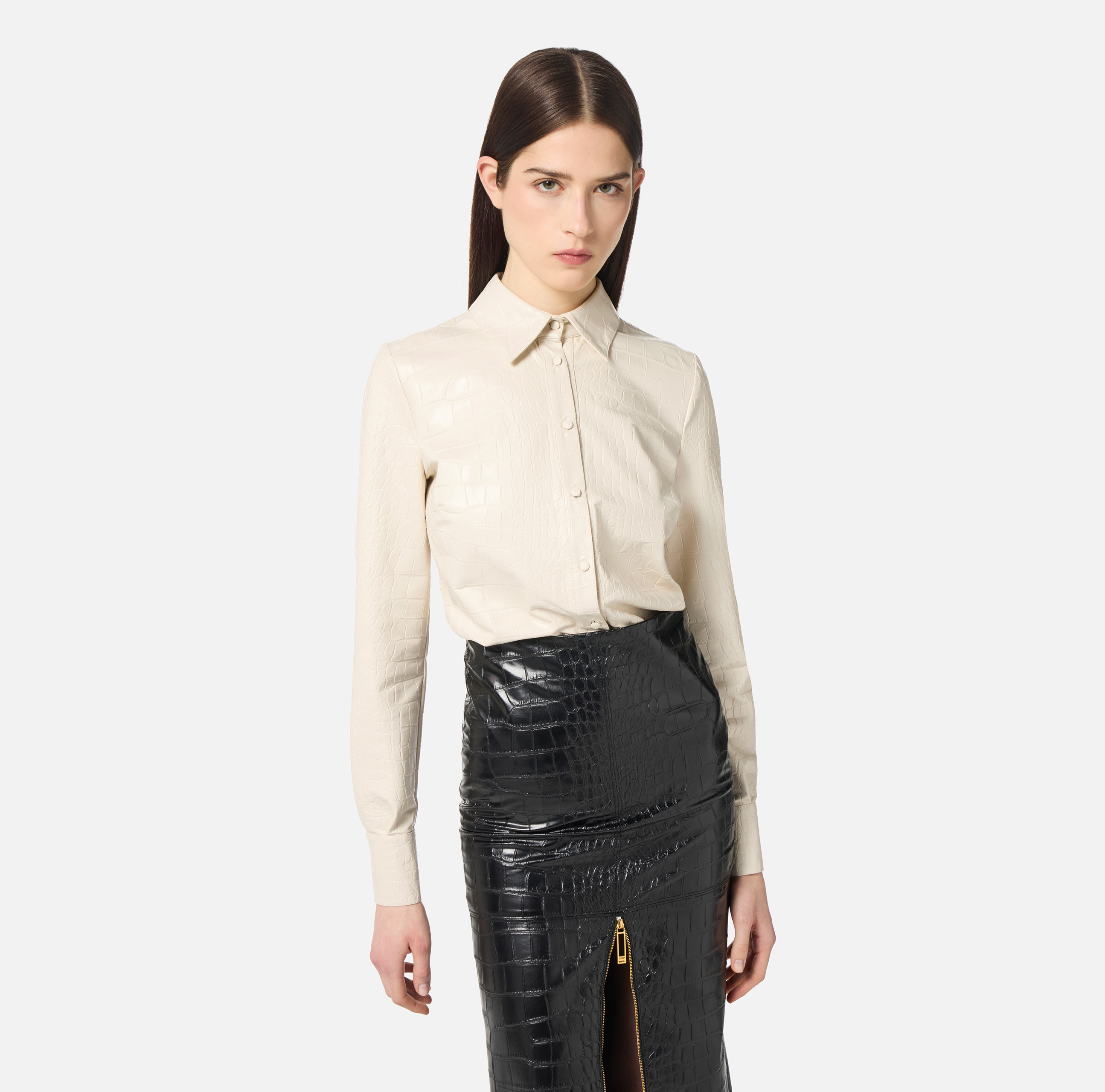 Shirt with crocodile print | Elisabetta Franchi