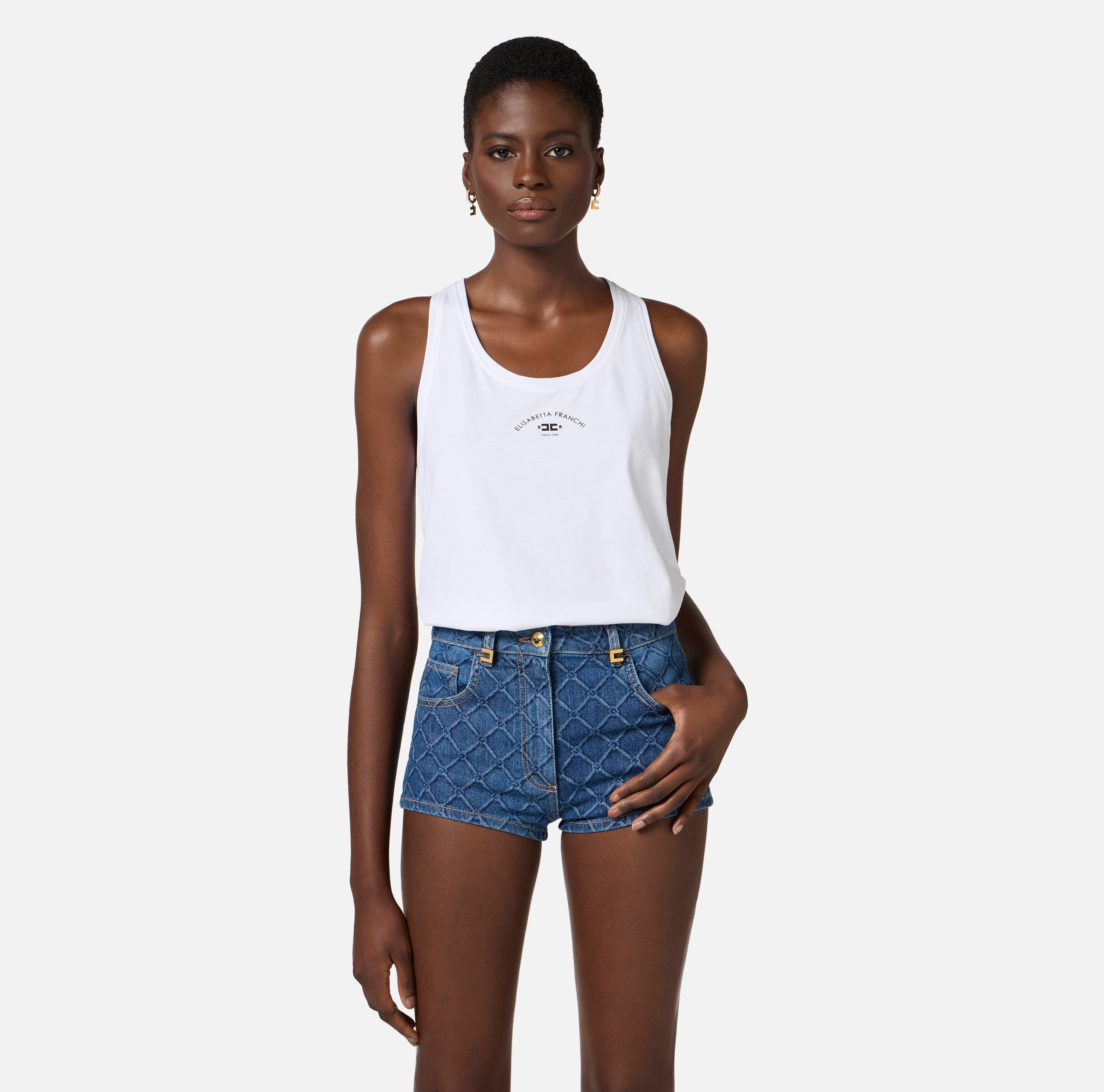 Elisabetta Franchi women's elegant tops: for evening, for