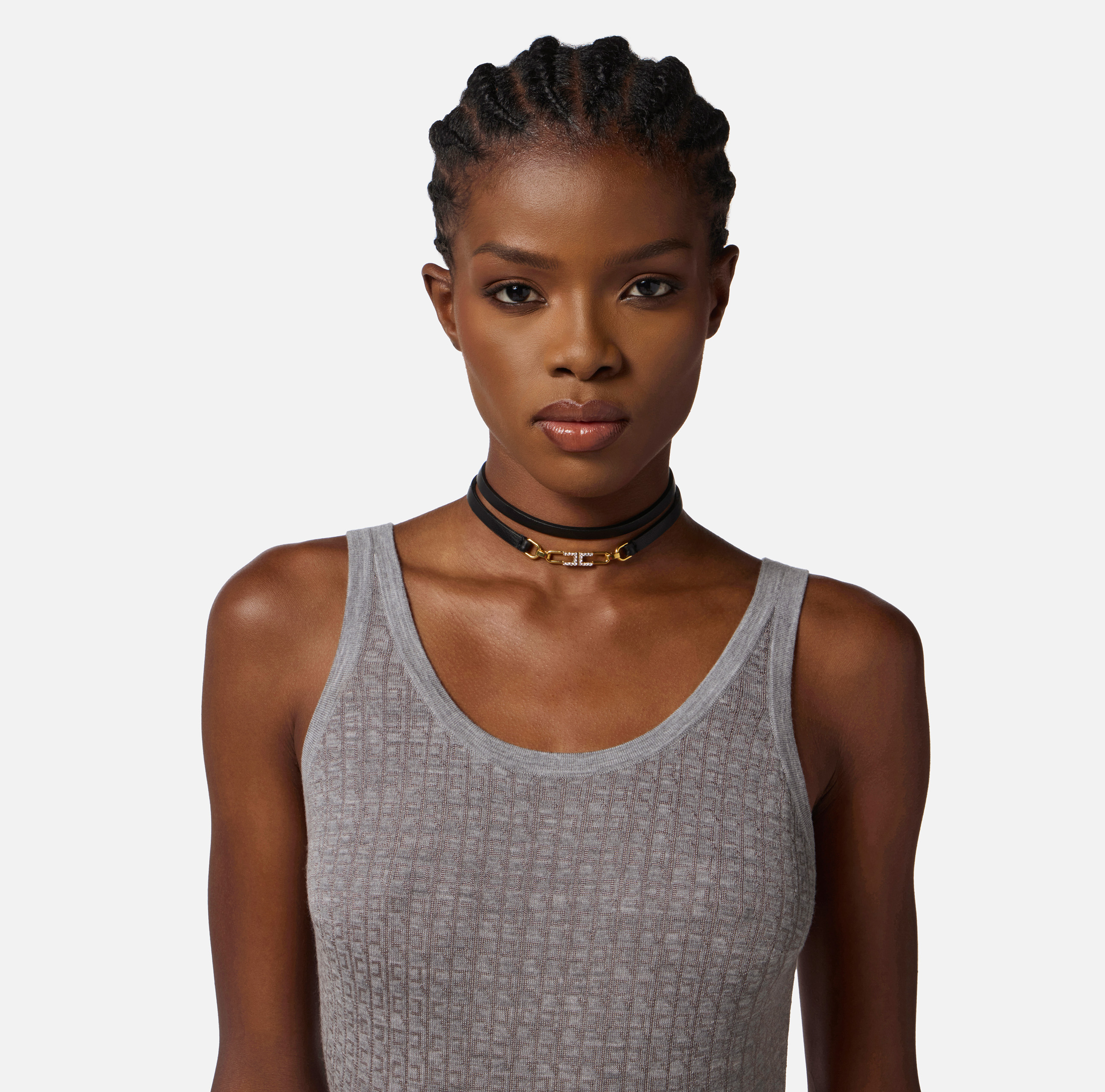 Necklace with jewel logo | Elisabetta Franchi Necklace with jewel logo | Elisabetta Franchi