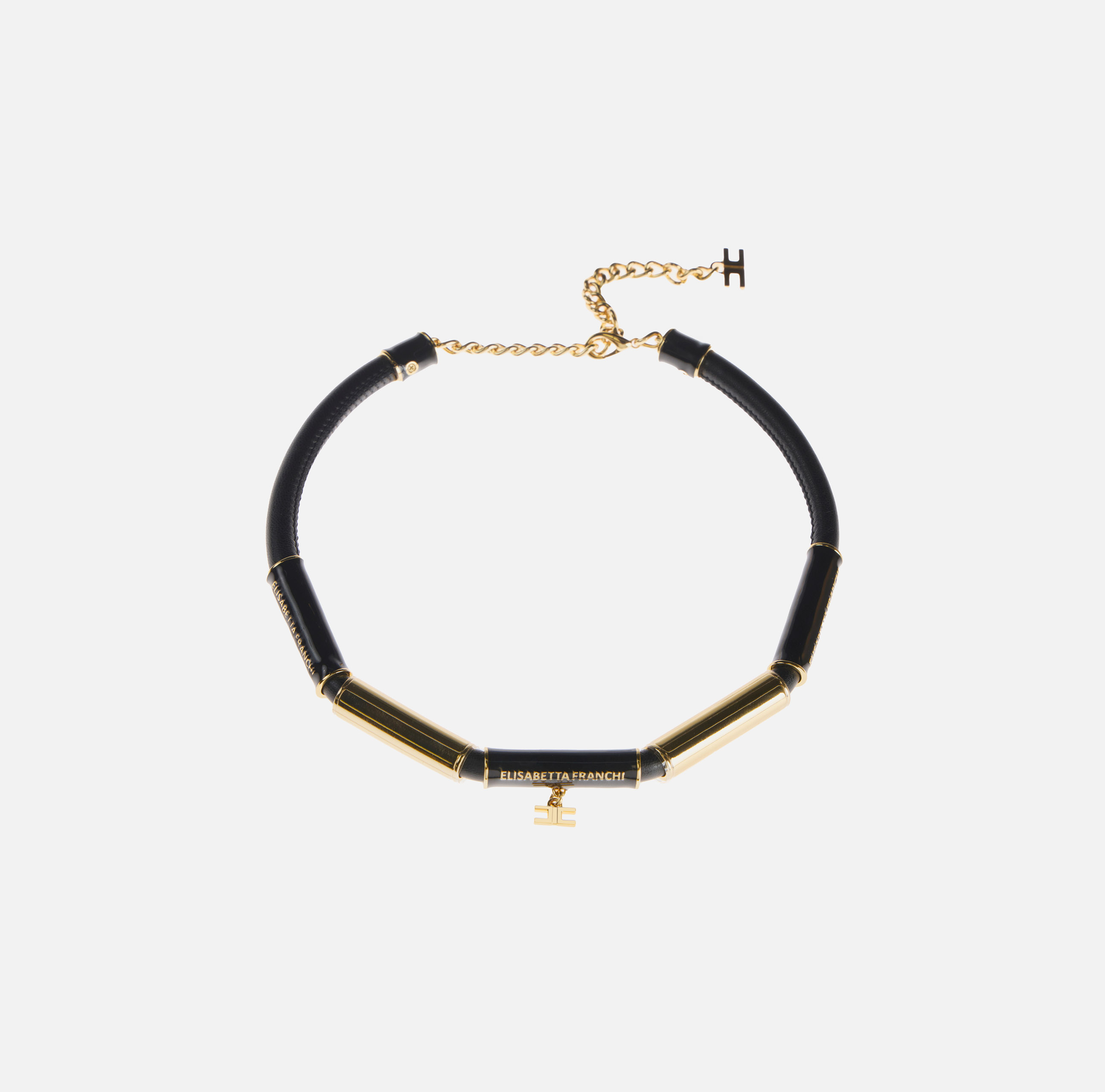 Tubular necklace with logo | Elisabetta Franchi
