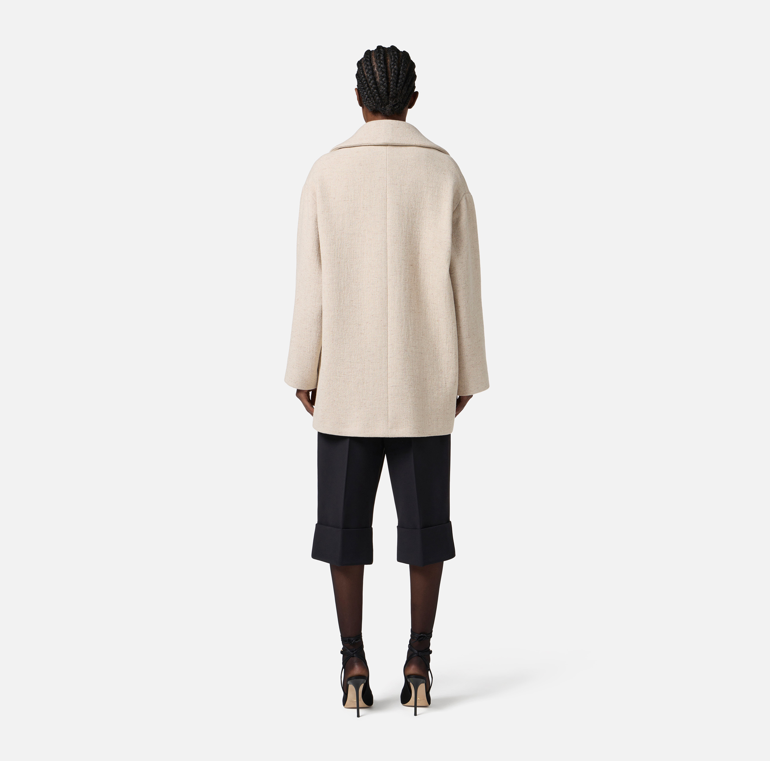 Peacoat in wool cloth | Elisabetta Franchi