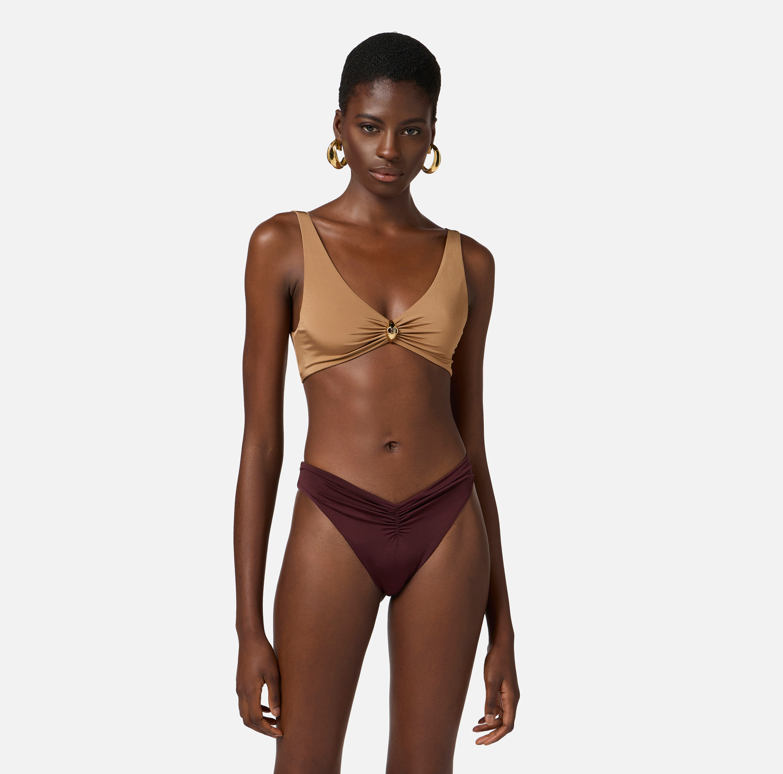ワンピース水着 ELISABETTA FRANCHI Woman Swimsuit Orange CS74B DP4 elisabetta-franchi.jpg