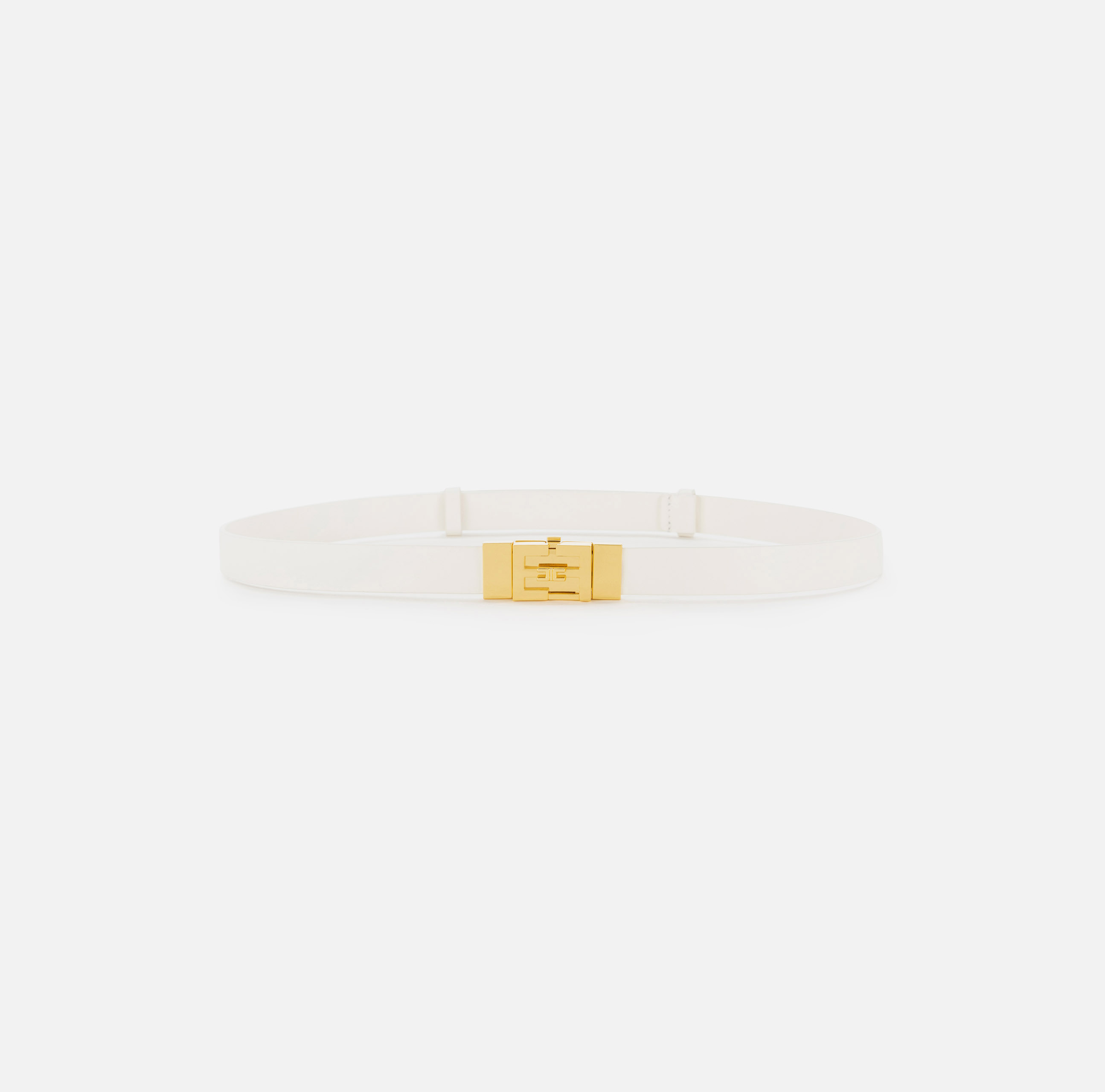elisabetta franchi Ceinture haute en cuir semi-brillant