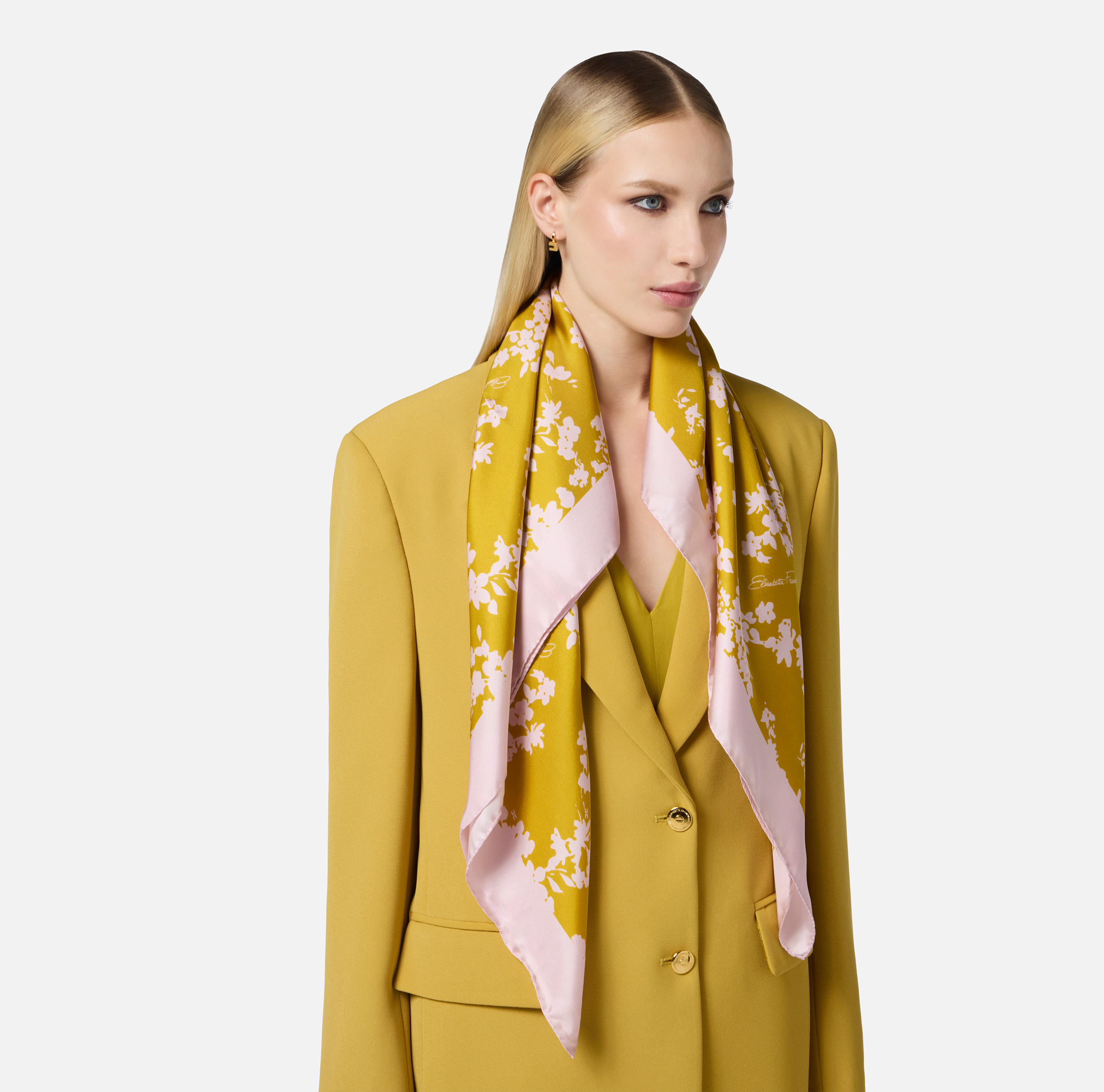 スカーフ ELISABETTA FRANCHI Woman Scarf Grey SC01F DC4 Women's scarves from Elisabetta Franchi