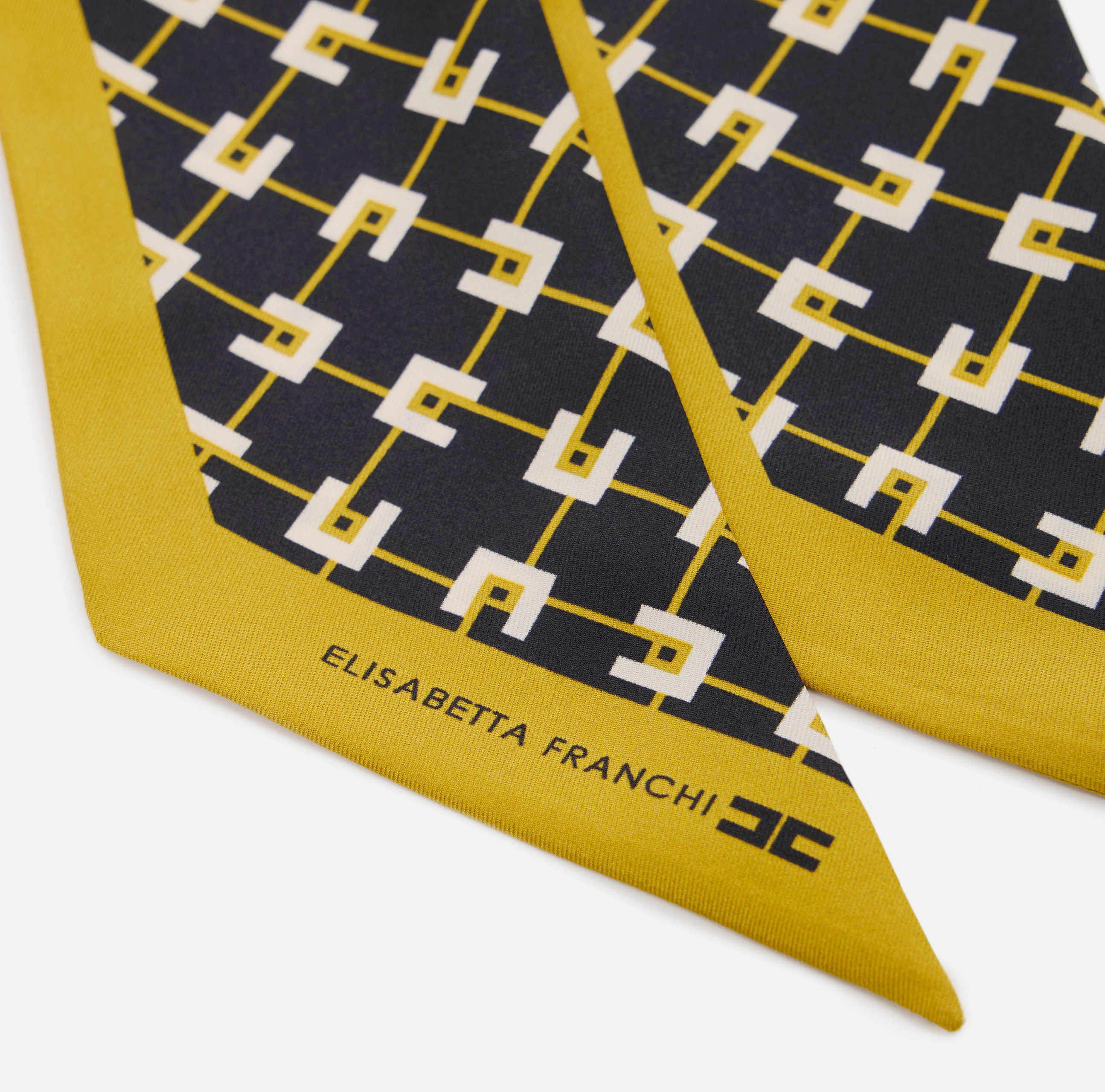 スカーフ ELISABETTA FRANCHI Woman Scarf Lemon SC03F DC7 Women's scarves from Elisabetta Franchi