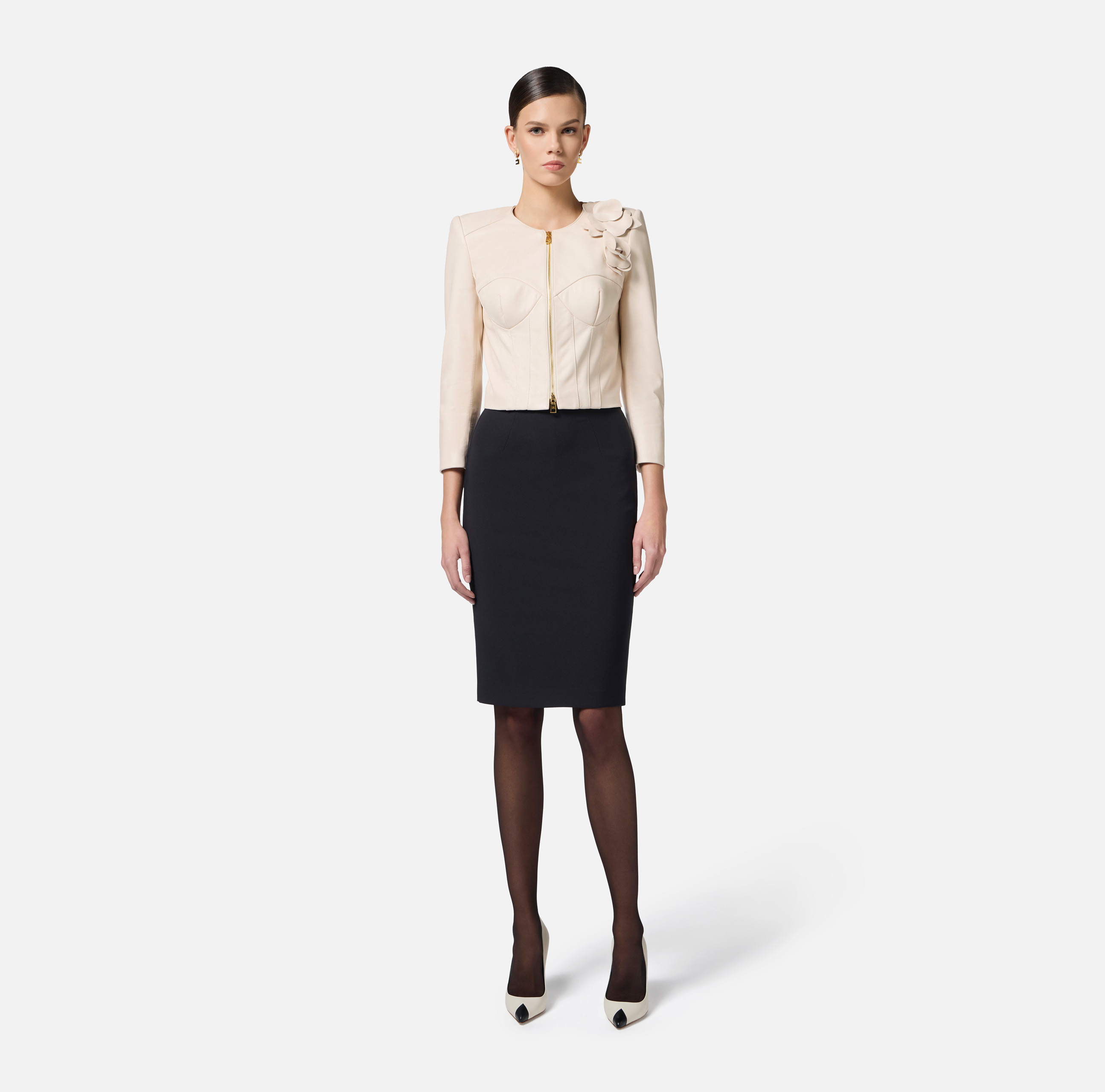 Women's Leather Jackets Elisabetta Franchi | Buy them