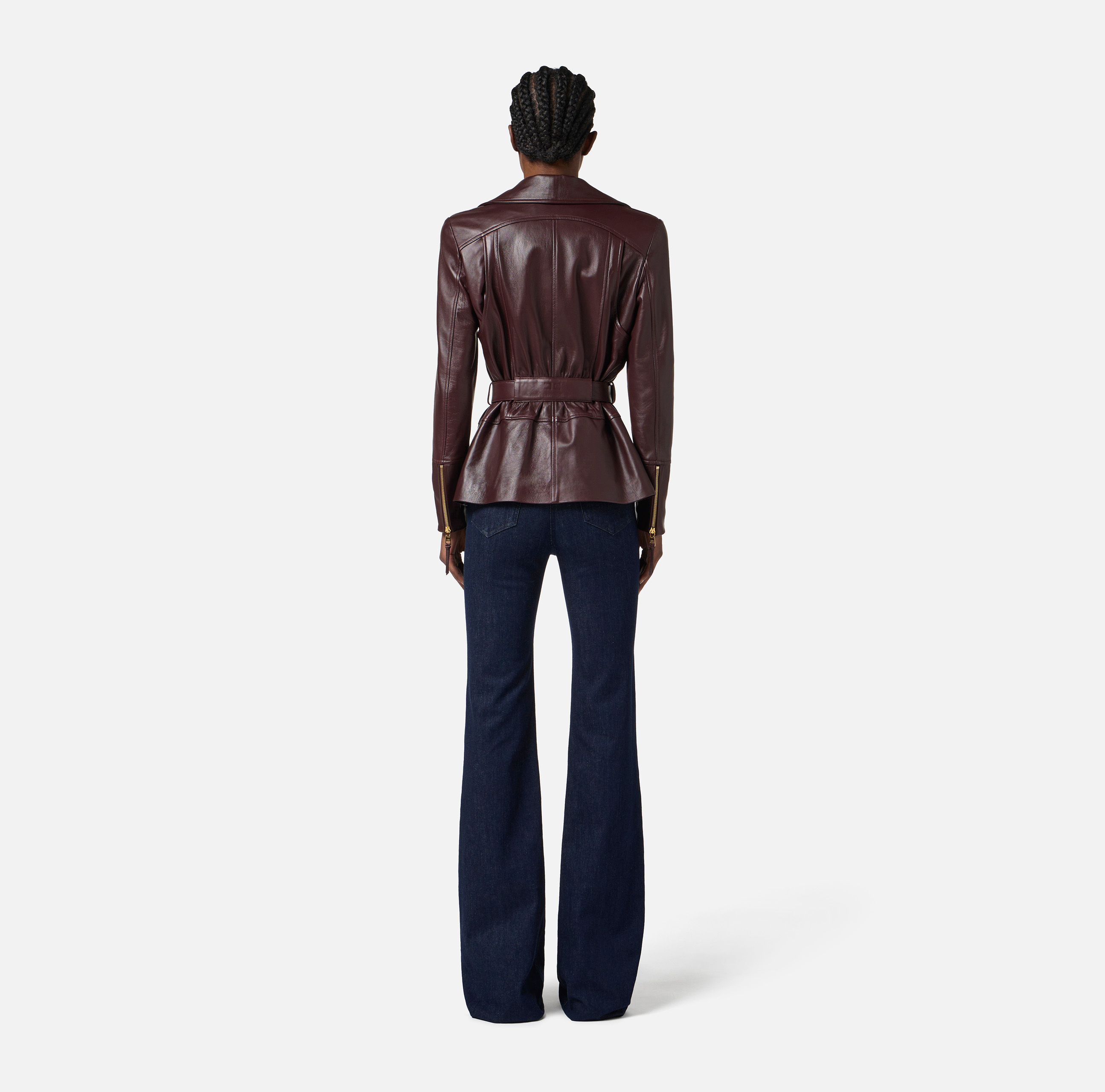 レザージャケット・コート ELISABETTA FRANCHI Leather biker jacket (GD50Z56E2 EA4) Leather biker jacket | Elisabetta Franchi